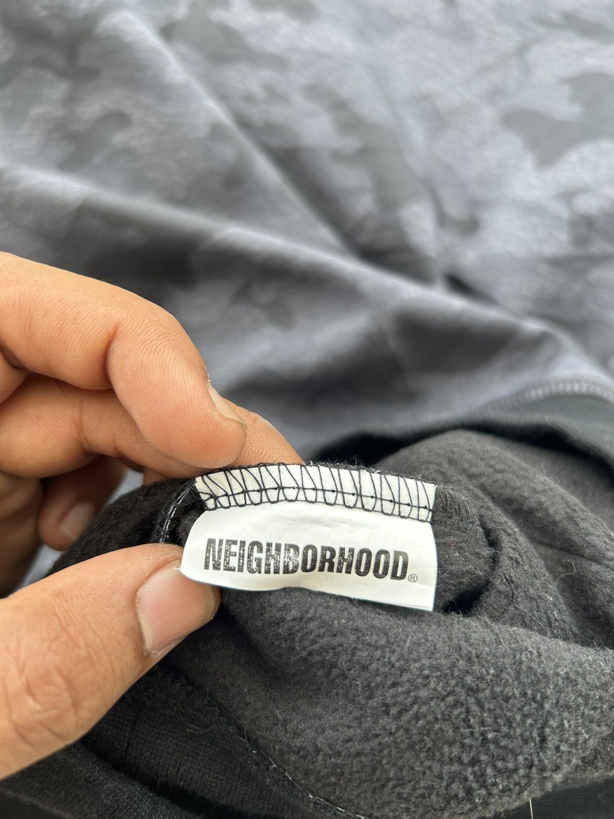 Neighborhood Neighbourhood Nylon Sweatshirt Black Camo Size US M / EU 48-50 / 2 - 7 Thumbnail