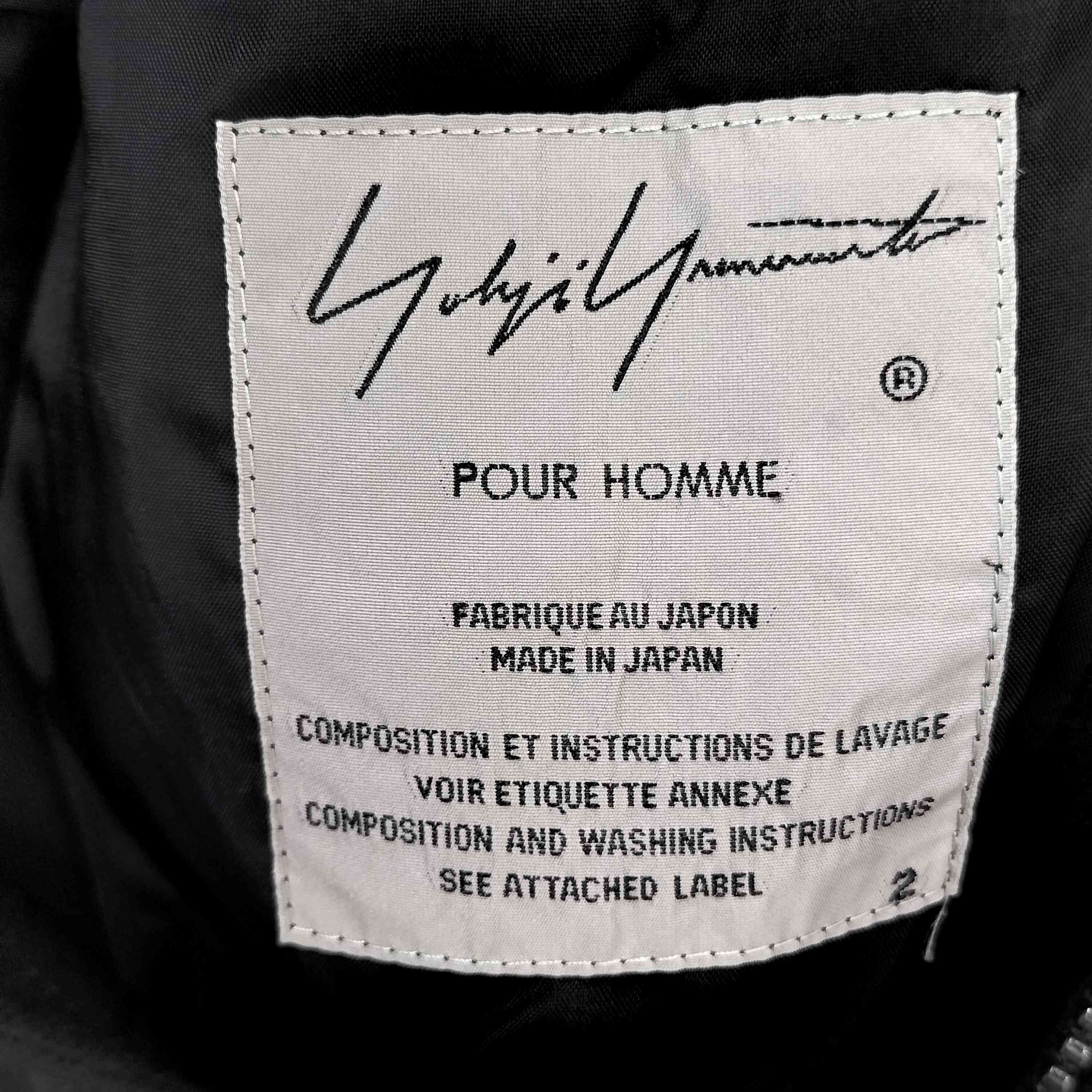 Yohji Yamamoto YOHJI YAMAMOTO POUR HOMME/19AW Back Logo Long Coat Size US XXL / EU 58 / 5 - 6 Thumbnail