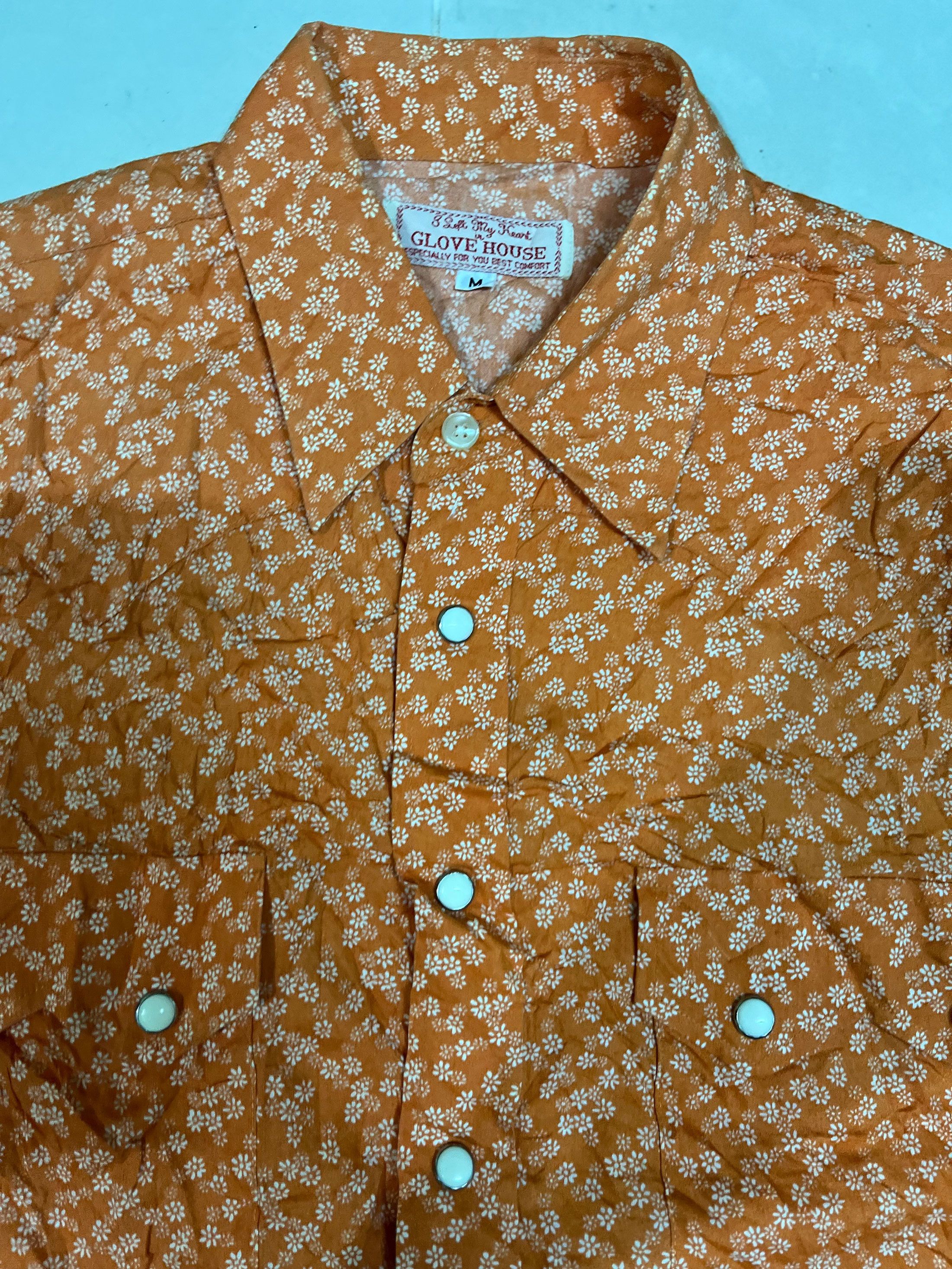 Designer Glove House Long Sleeve Pearl Snap Western Dress Shirt Size US M / EU 48-50 / 2 - 2 Thumbnail