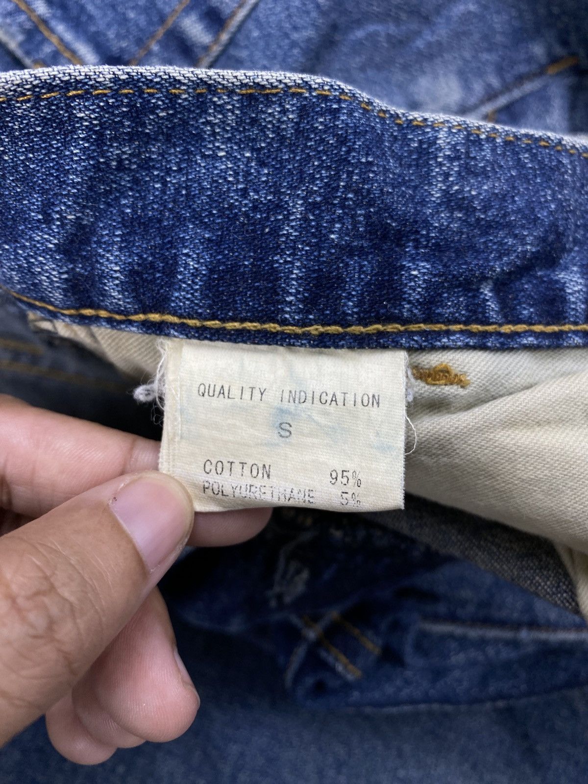 DISCOVERED Vintage Flared Discovered Japan Blue Distressed Denim Jeans Size US 35 - 13 Thumbnail