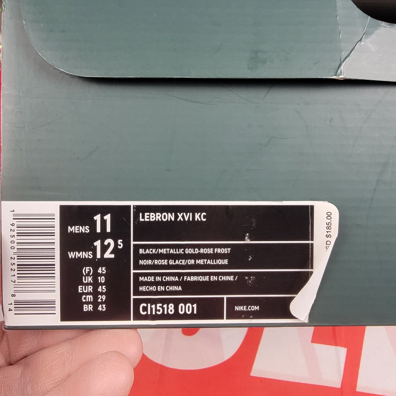 Nike Nike LeBron 16 KC Watch The Throne Sz 11 Black CI1518001 Size US 11 / EU 44 - 12 Thumbnail