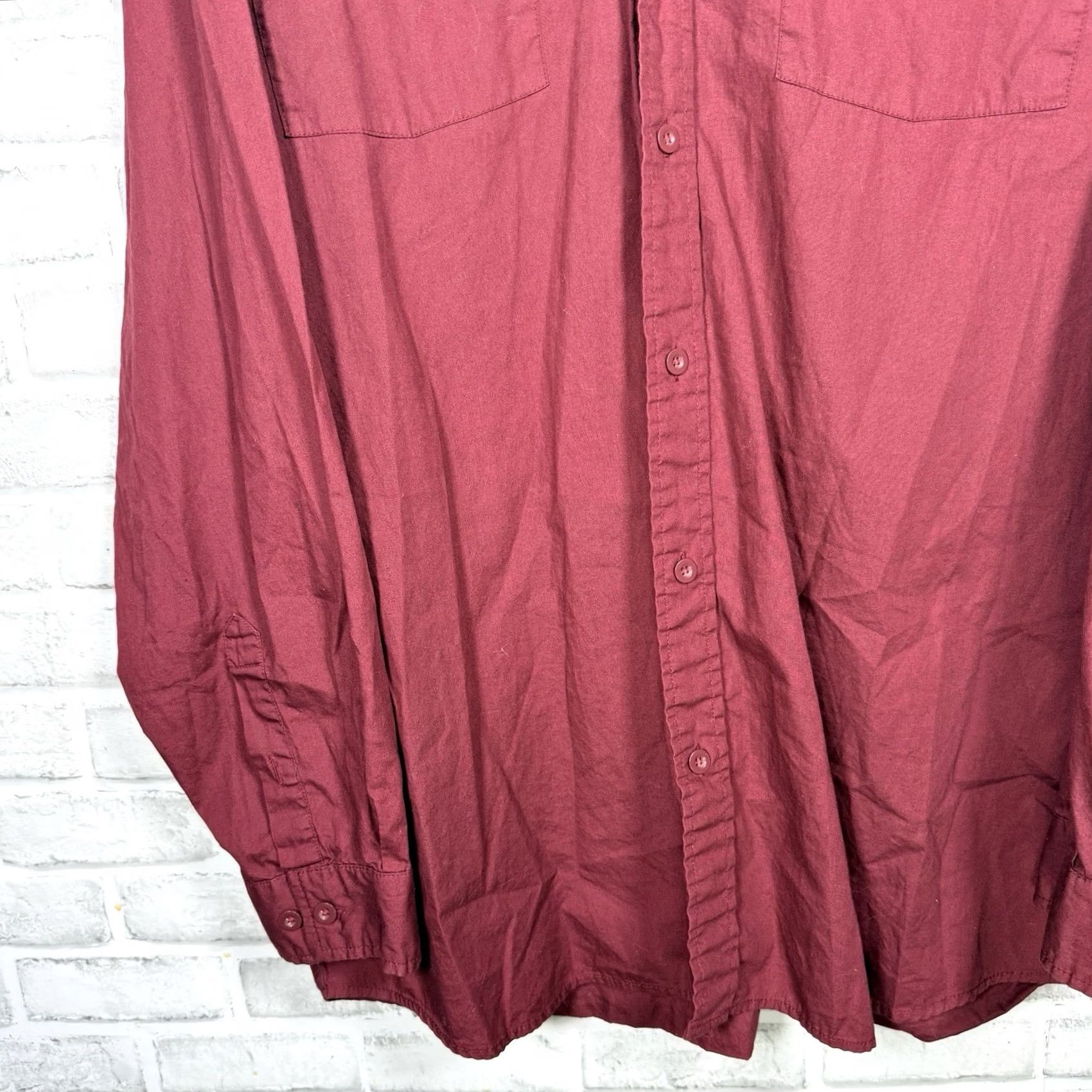 Carhartt Carhartt Shirt Mens XL Red 100% Cotton Long Sleeve Button-Down Casual Shirt Size US XL / EU 56 / 4 - 3 Thumbnail