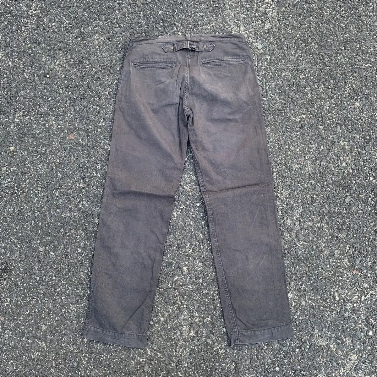 Beams Japan Beams W30 L31 Black Faded Trousers Blank Cinch Back Pants Size US 30 / EU 46 - 8 Thumbnail