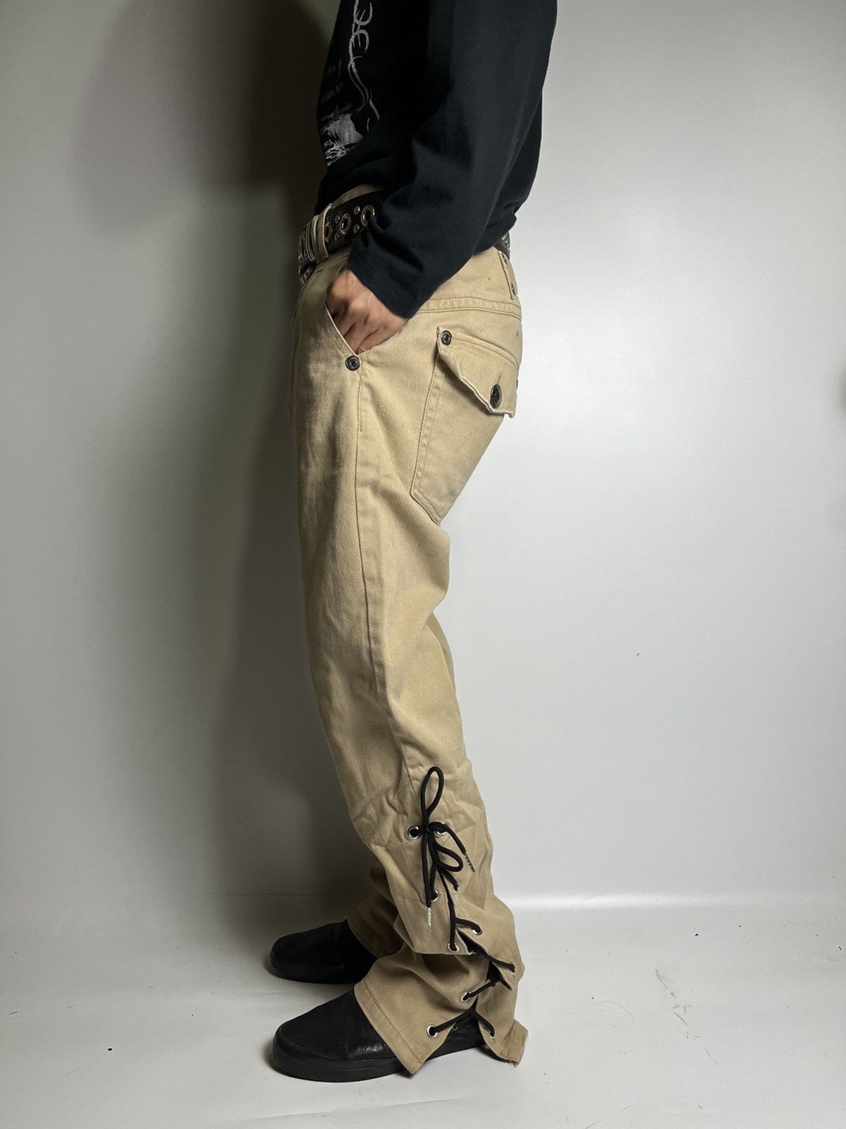 Japanese Brand Lace up Lowbox pant japanese brand Size US 30 / EU 46 - 16 Thumbnail