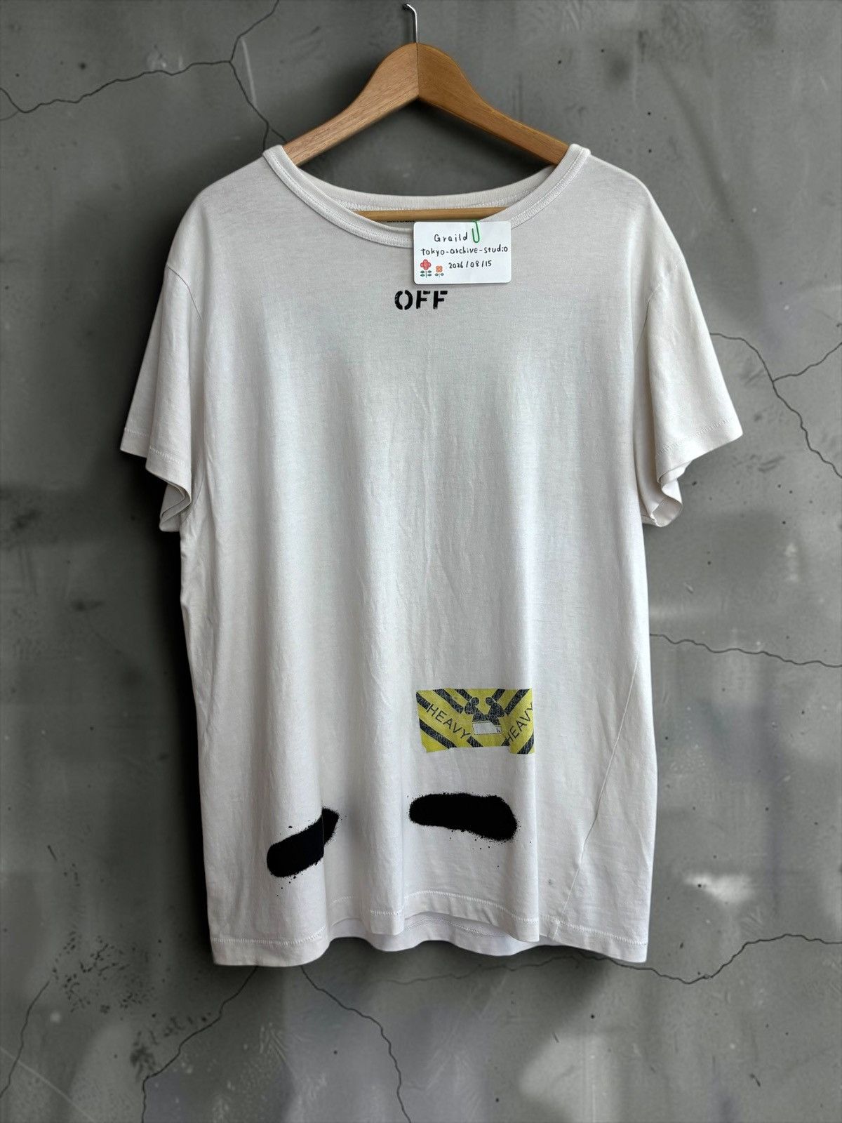 Off-White Off White Mirror Mirror Diagonal Spray T Shirt | Grailed