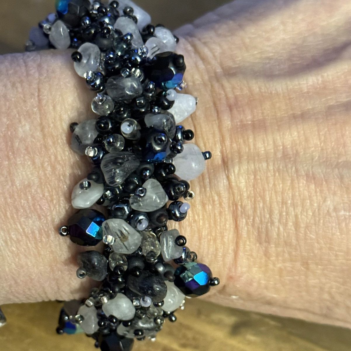 Other Beaded Czech glass and Tourmalated Quartz bracelet Size ONE SIZE - 2 Thumbnail