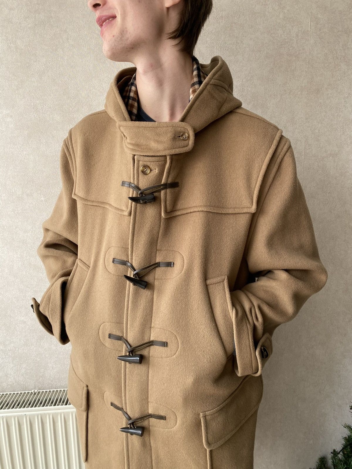 Aquascutum Vintage Aquascutum Duffle Wool Coat Asian Fit Size US XL / EU 56 / 4 - 6 Thumbnail