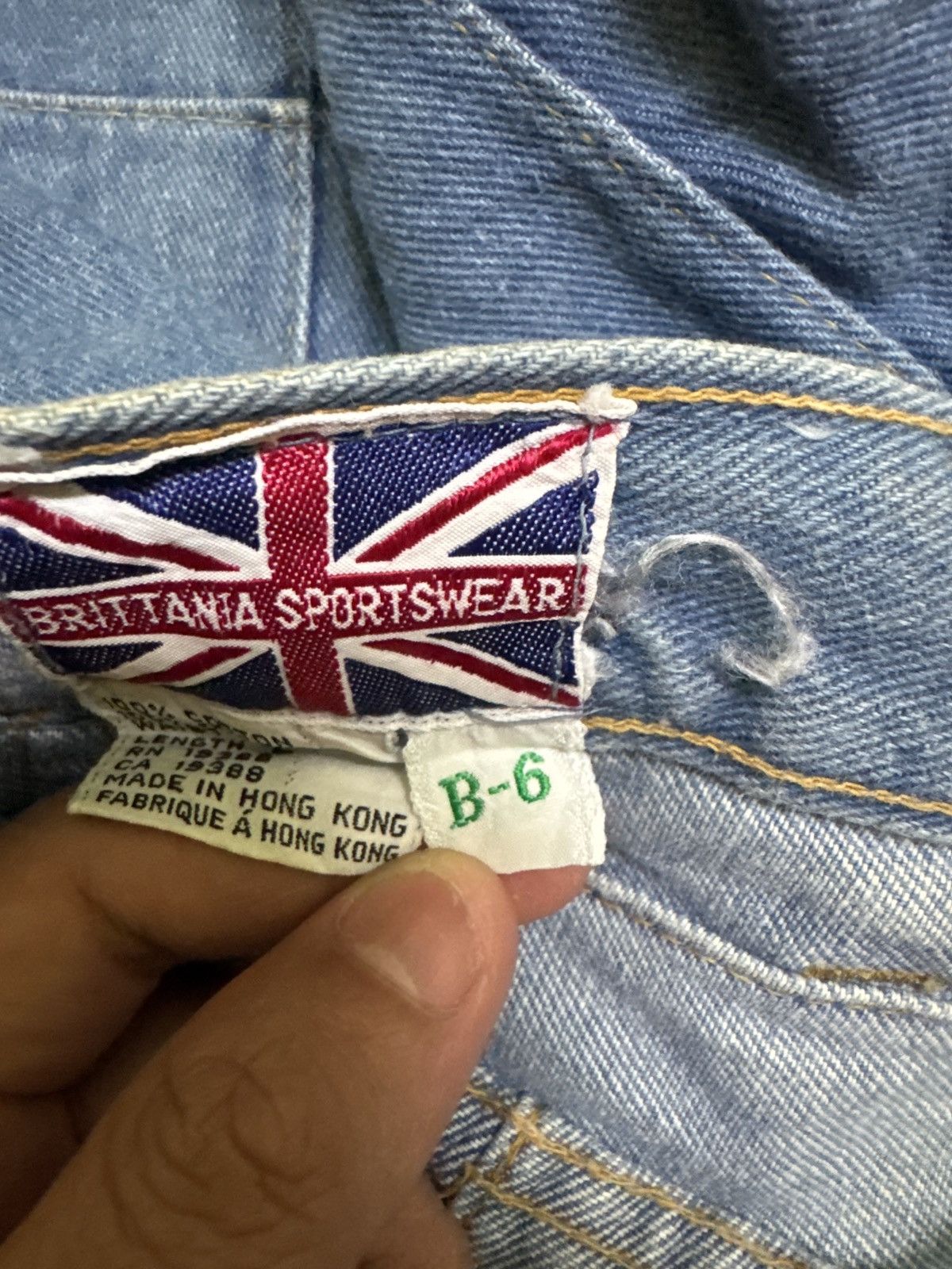 Hysteric Glamour Vintage Brittania Sportswear Reconstructed Flare Wide Leg Size US 28 / EU 44 - 16 Thumbnail