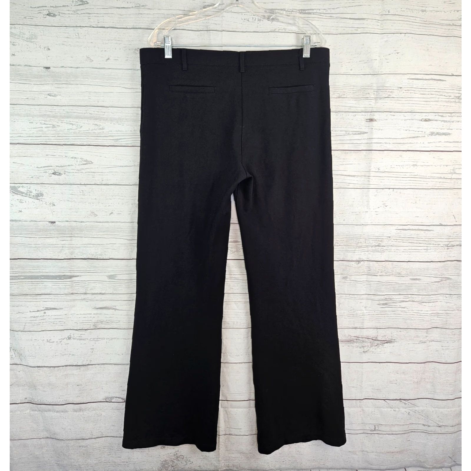 Vintage Betabrand Womens Pants Sz XLP Black Ponte Knit Bootcut Mid Rise Size 40" / US 18 - 3 Thumbnail