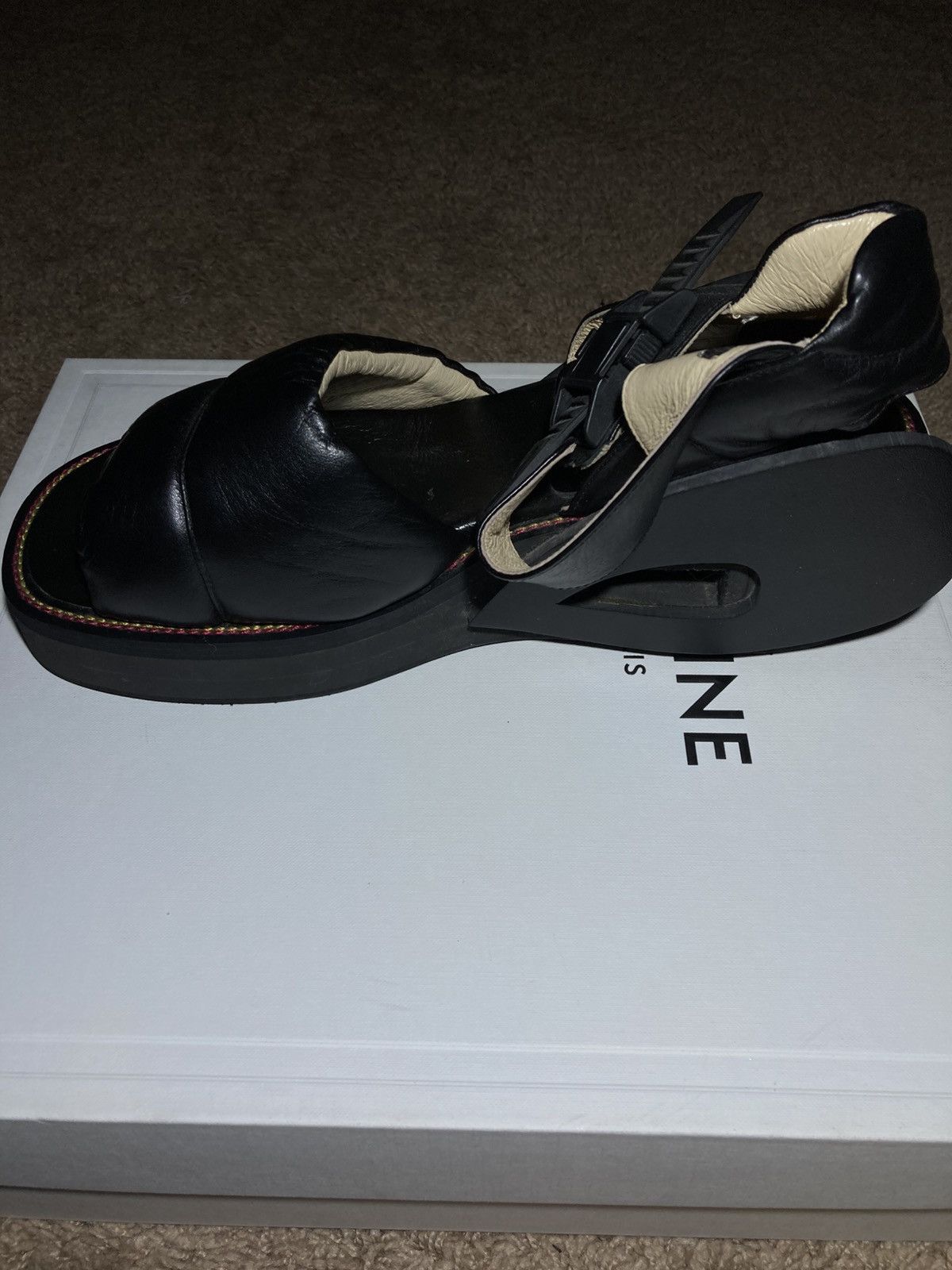 New 20471120 Ski Boots 90s Sandals Hyoma SS98 90s Black