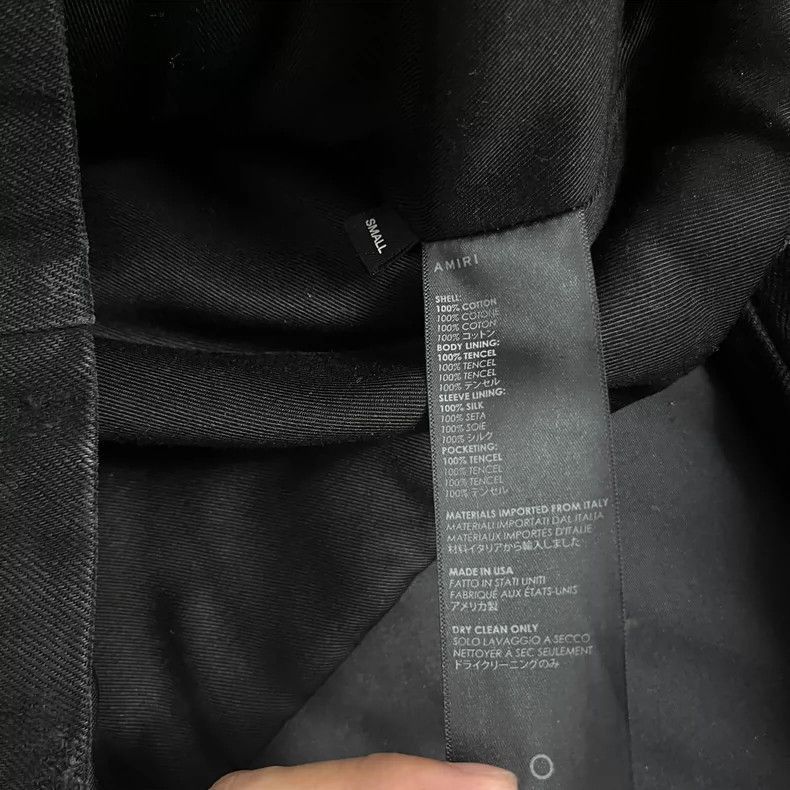 Amiri Black Suede Biker Jacket by Amiri-2506 Size US S / EU 44-46 / 1 - 4 Thumbnail