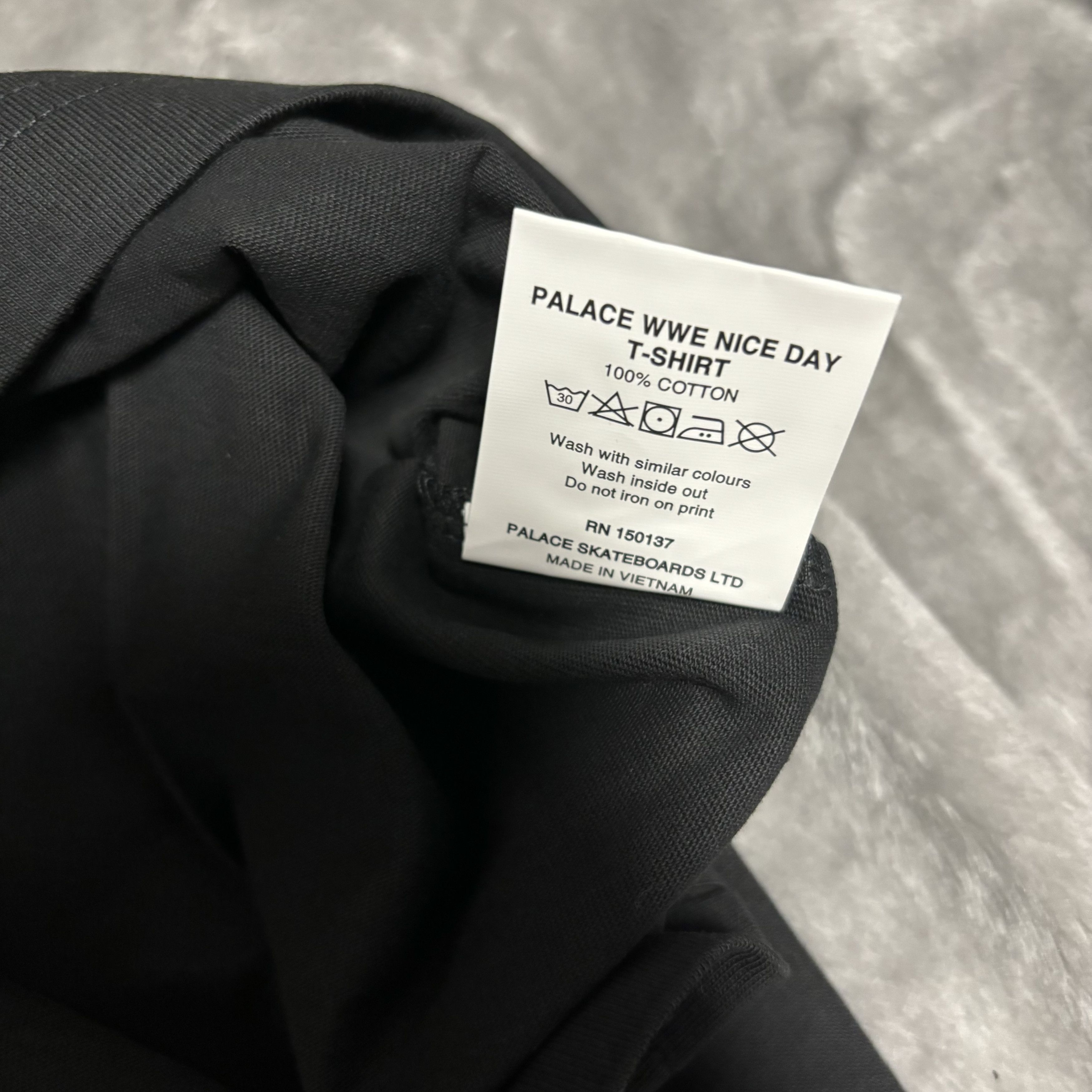 Palace Palace x WWE Nice Day T-Shirt Black - 23SS Size US L / EU 52-54 / 3 - 8 Thumbnail