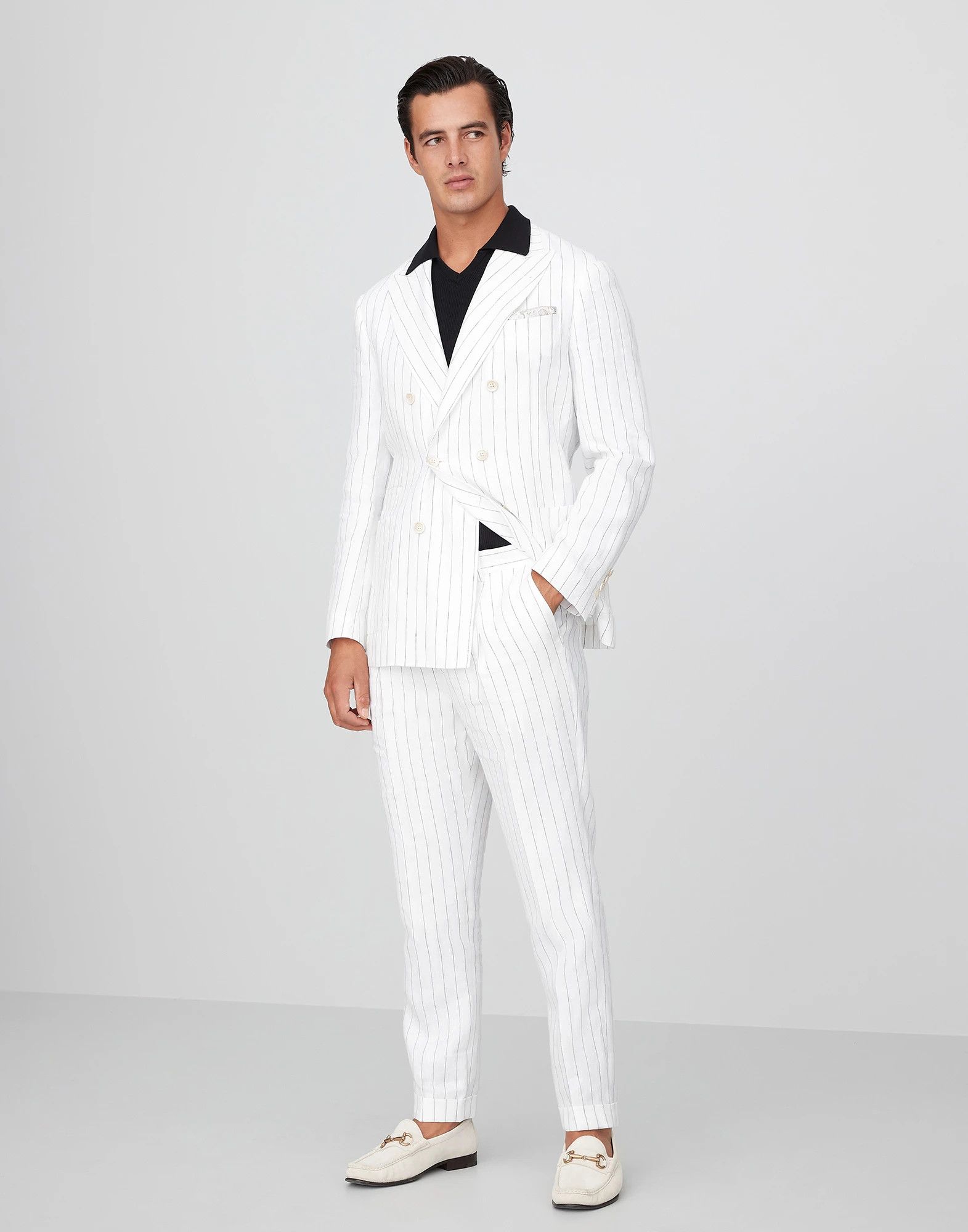 Brunello Cucinelli Suit in White Size US XL / EU 56 / 4 - 1 Thumbnail