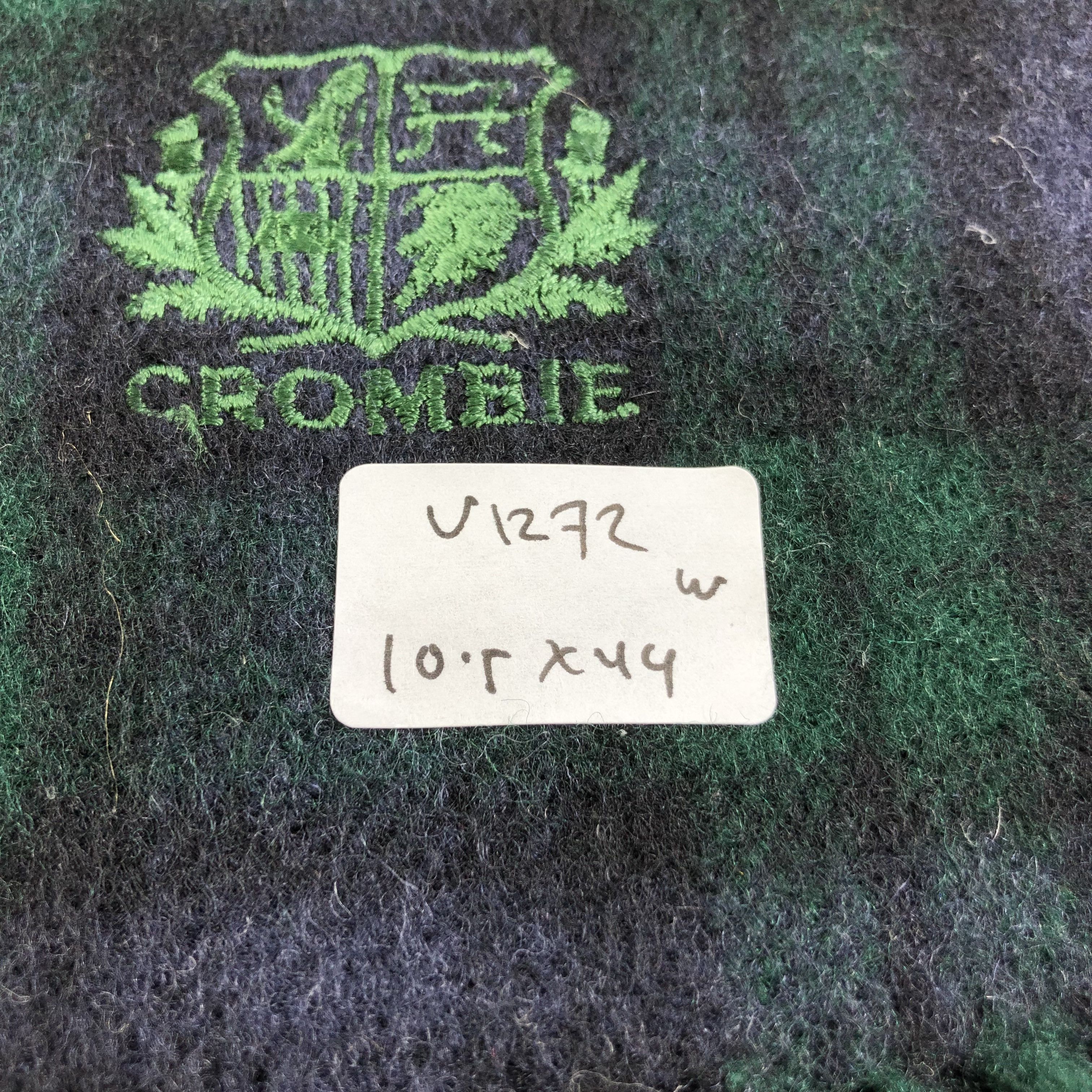 Crombie Crombie Tartan Wool Scarf Muffler V1272 Size ONE SIZE - 6 Thumbnail