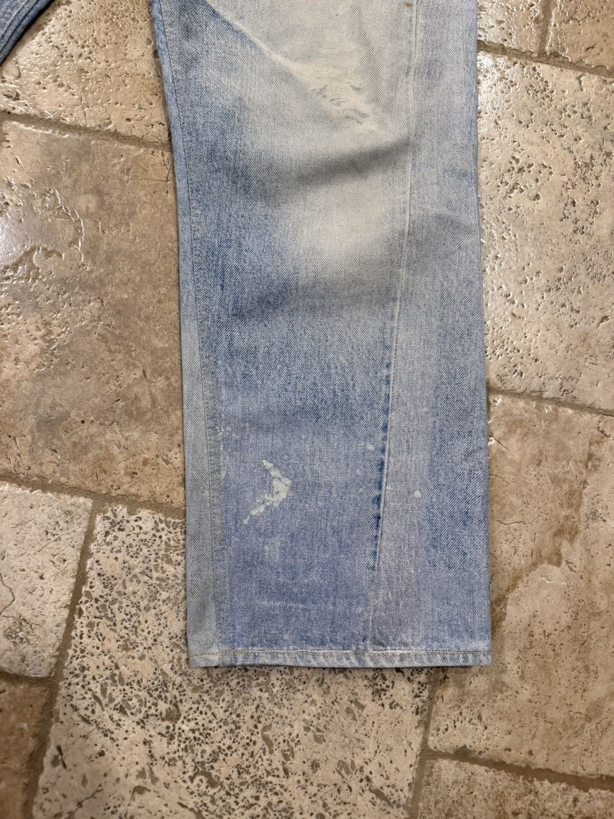 Our Legacy Our Legacy Third Cut Thompe Digital Print Blue Denim Jeans Size US 33 - 2 Thumbnail