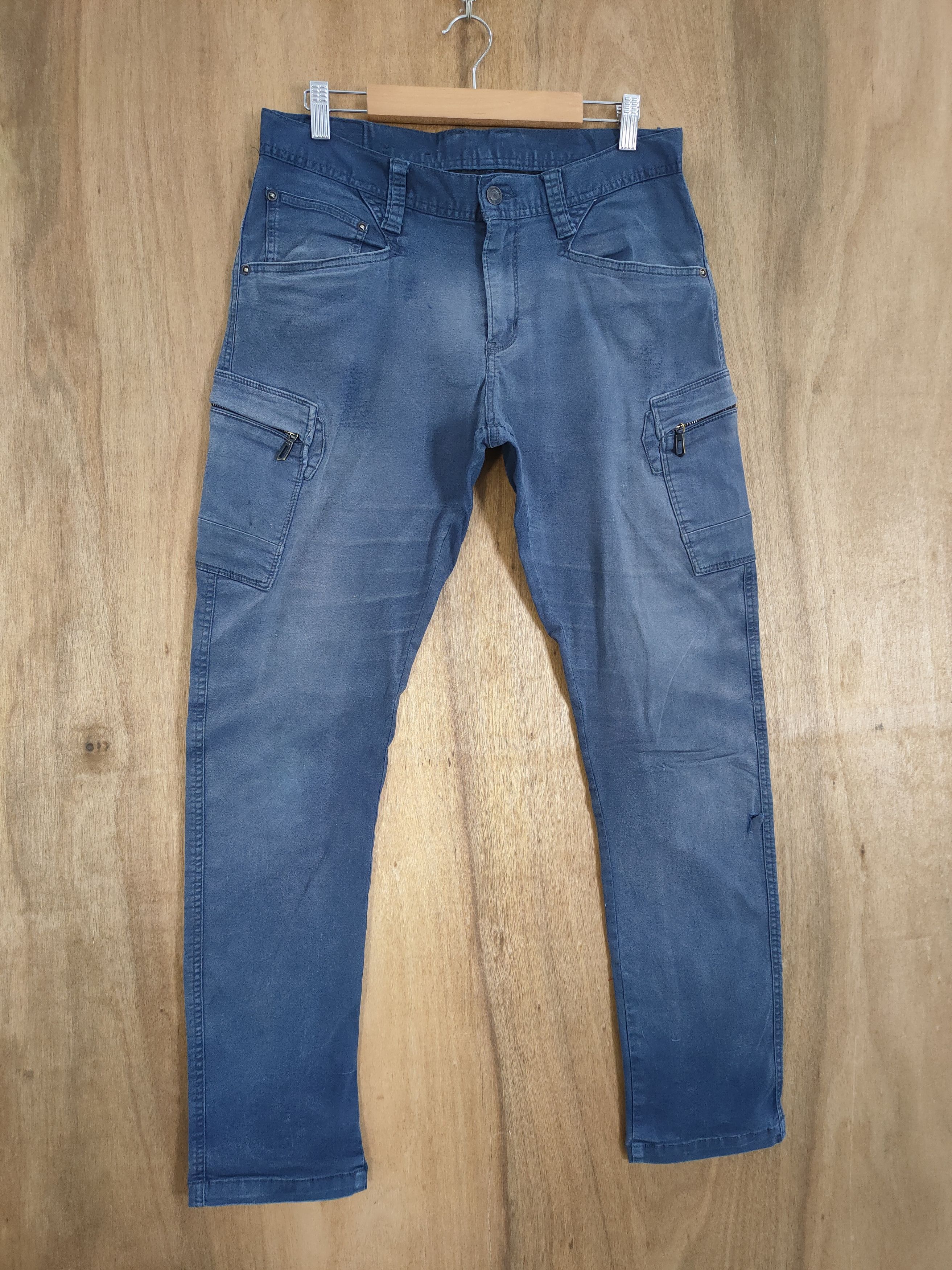 Japanese Brand VINTAGE EVENRIVER FADED WORK CARGO PANTS Size US 32 / EU 48 - 1 Thumbnail
