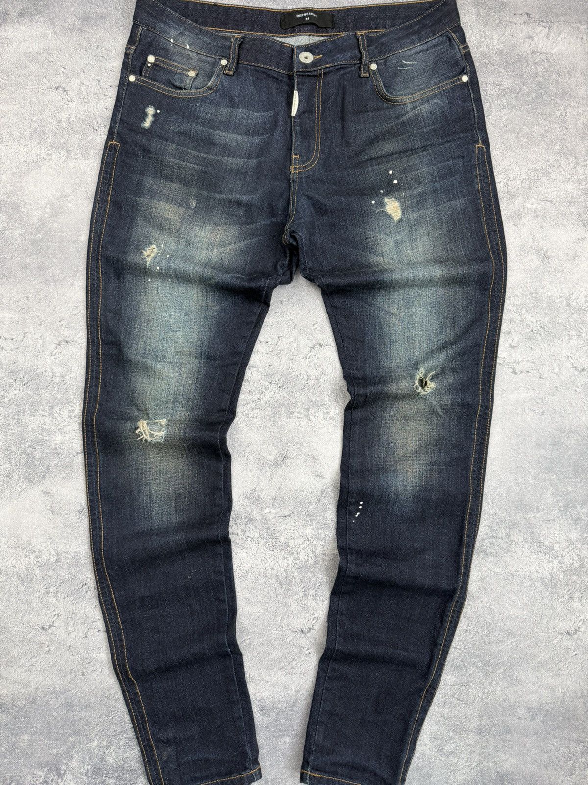 Represent Clo. Represent Denim Jeans Distressed Pants Streetwear Hype Size US 34 / EU 50 - 8 Thumbnail