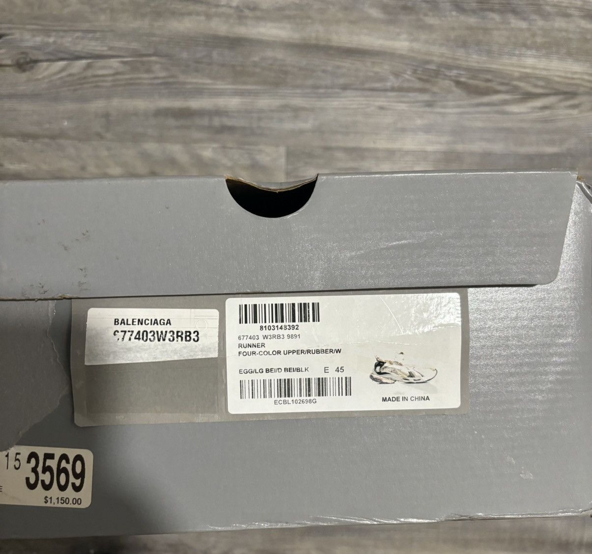 Balenciaga Blk/white/gold Size US 12.5 / EU 45-46 - 6 Thumbnail