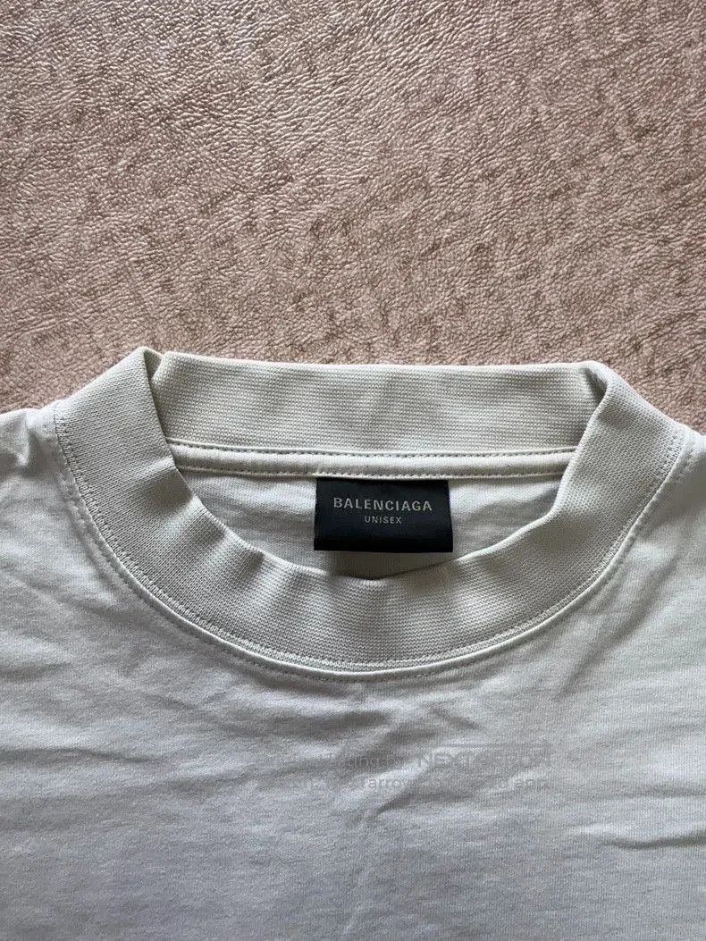 Balenciaga Balenciaga Logo Tape Wave Short Sleeve T-Shirt. Size US XXL / EU 58 / 5 - 3 Thumbnail