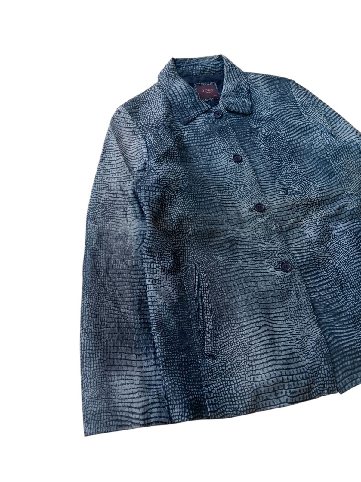 Japanese Brand Vintage Robo crocodile embossed leather jacket Size US M / EU 48-50 / 2 - 3 Thumbnail