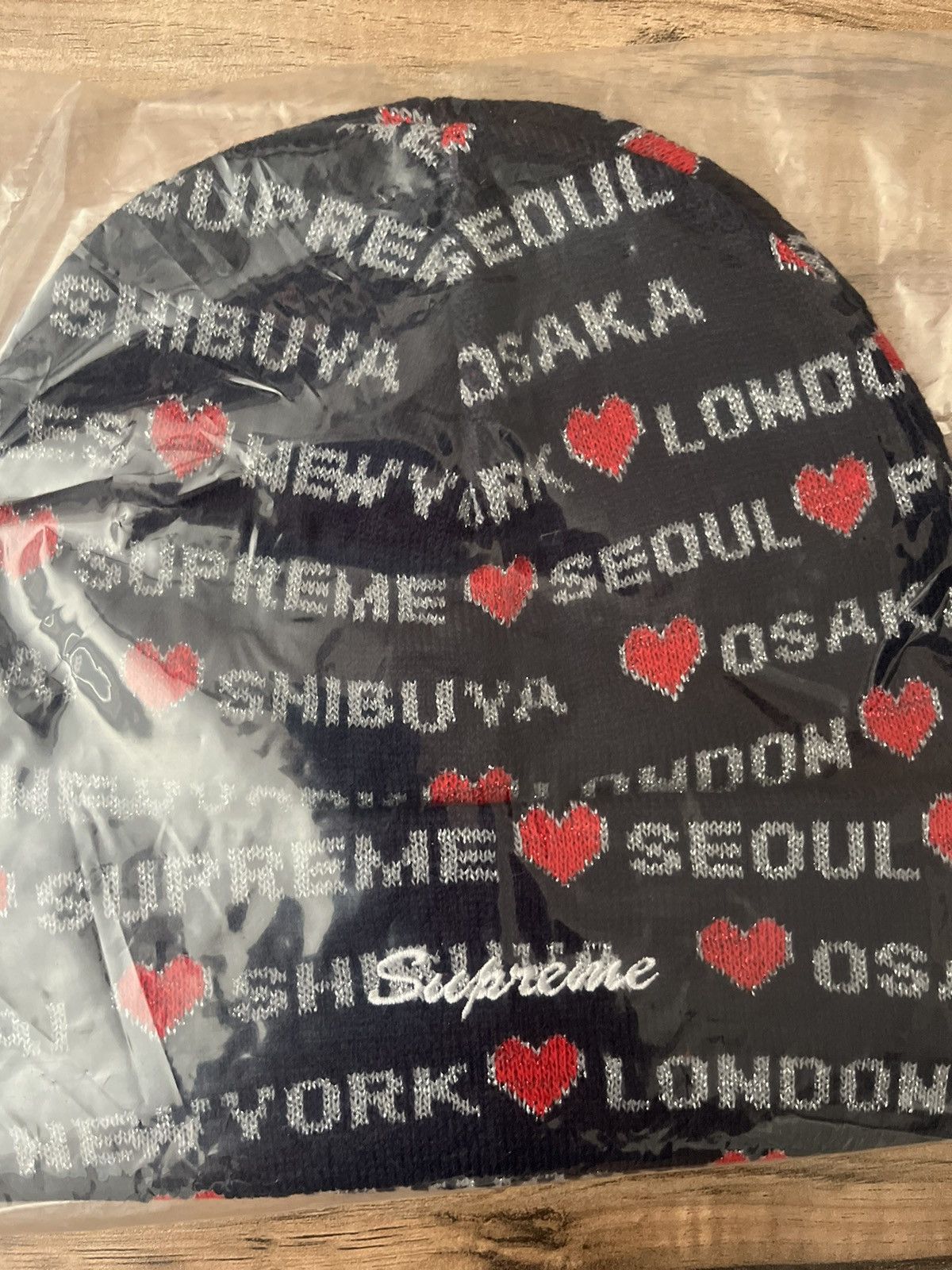帽子 supreme hearts beanie シュプリーム☆ハートビーニー☆ニット帽☆Hearts Beanie