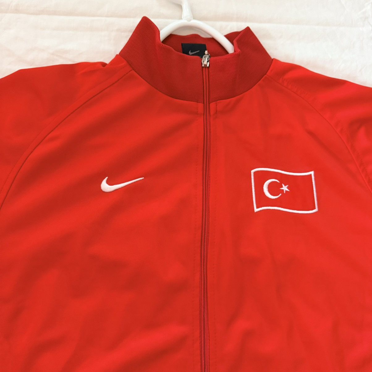 Nike Nike Türkiye Embroidered Track Jacket Red XXL Y2K Size US XXL / EU 58 / 5 - 13 Thumbnail