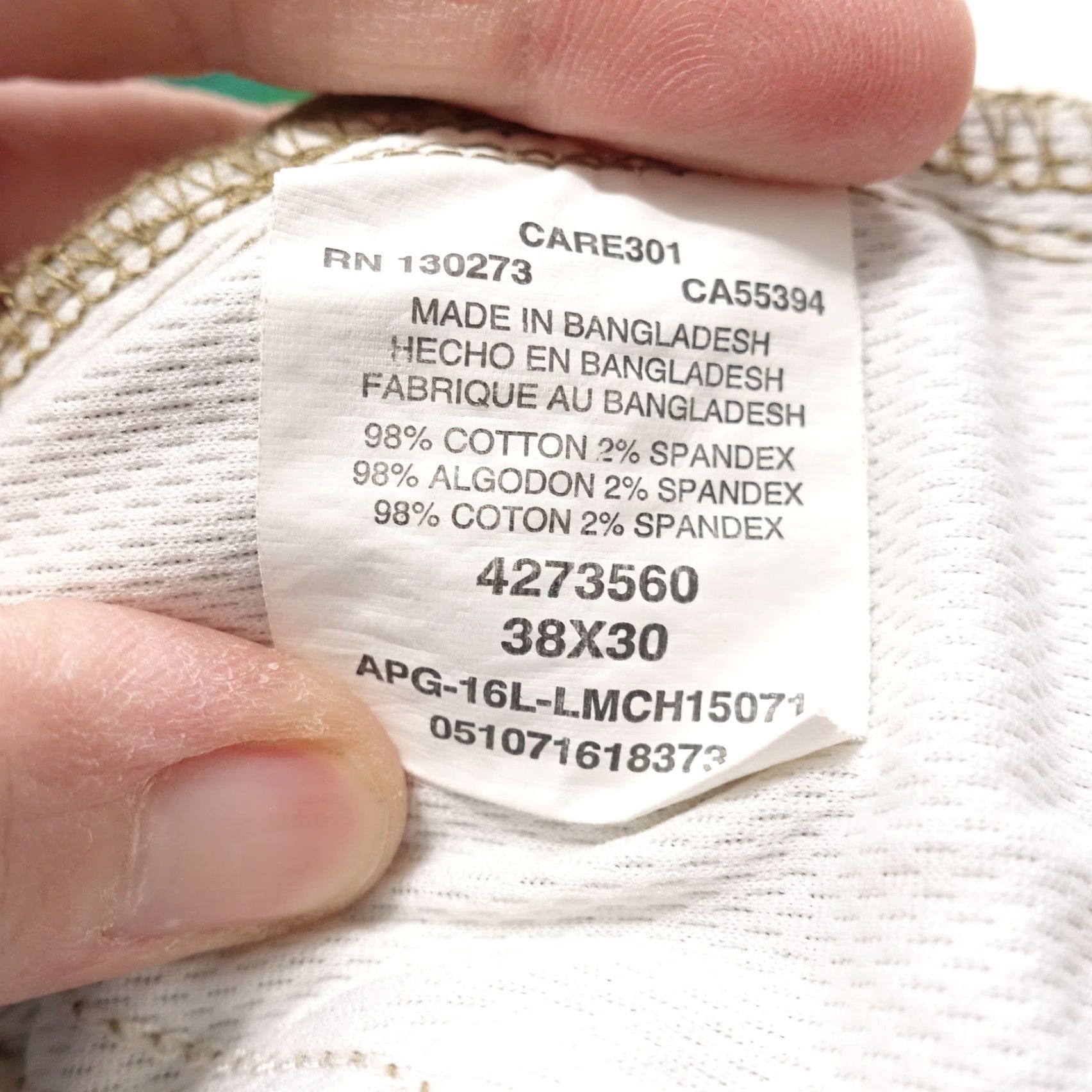 Lee LEE Beig e Khaki Chino Pants Mens 38x30 X-Treme Comfort Regular Inseam 30 - Flat Front, Beltless, Pre-Owned, Size 38 Regular Mens Size US 38 / EU 54 - 7 Thumbnail