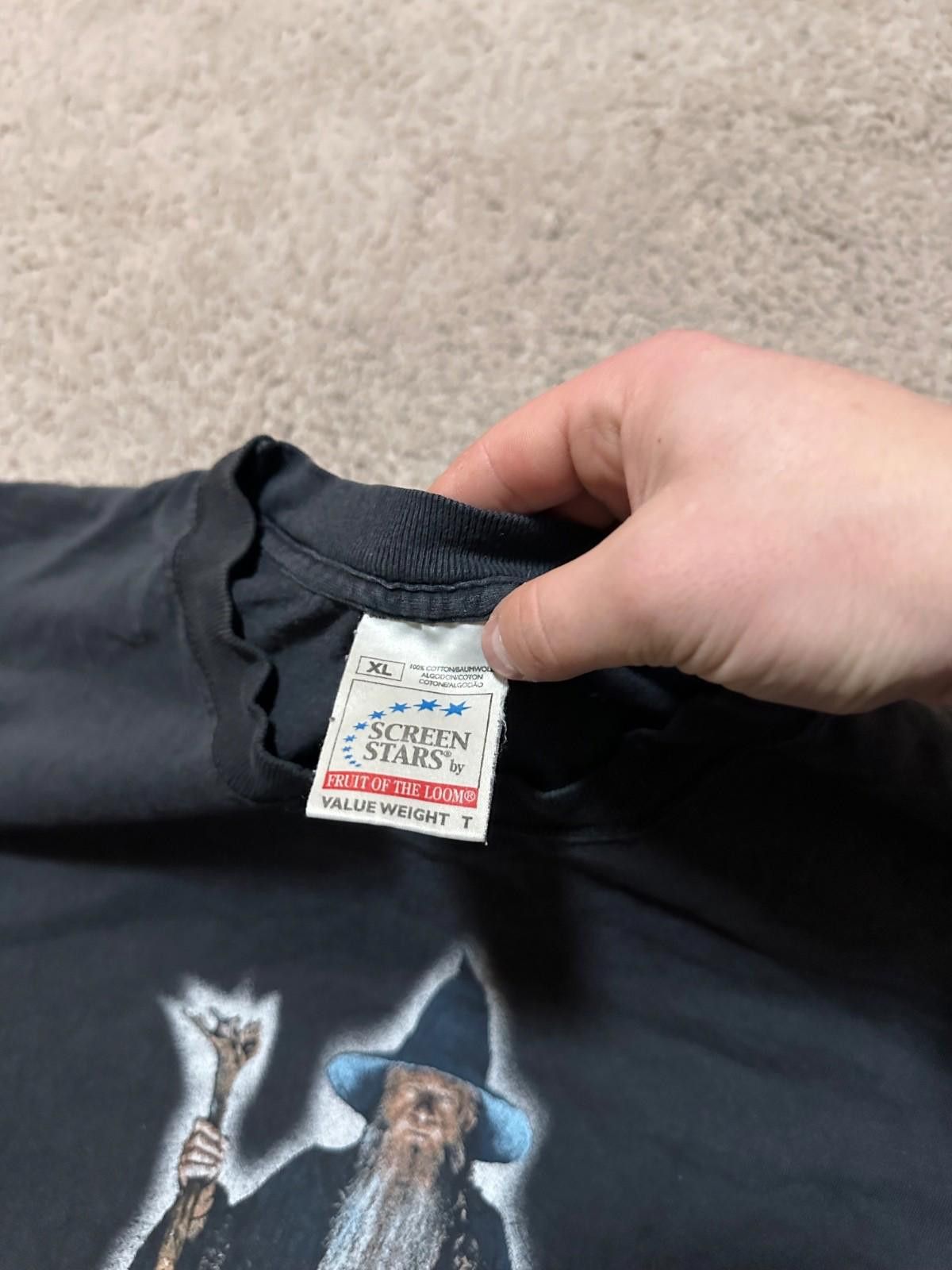Fruit Of The Loom Vintage 2000's Gandalf Lord Of The Rings Movie T-Shirt Y2K Size US XL / EU 56 / 4 - 4 Thumbnail