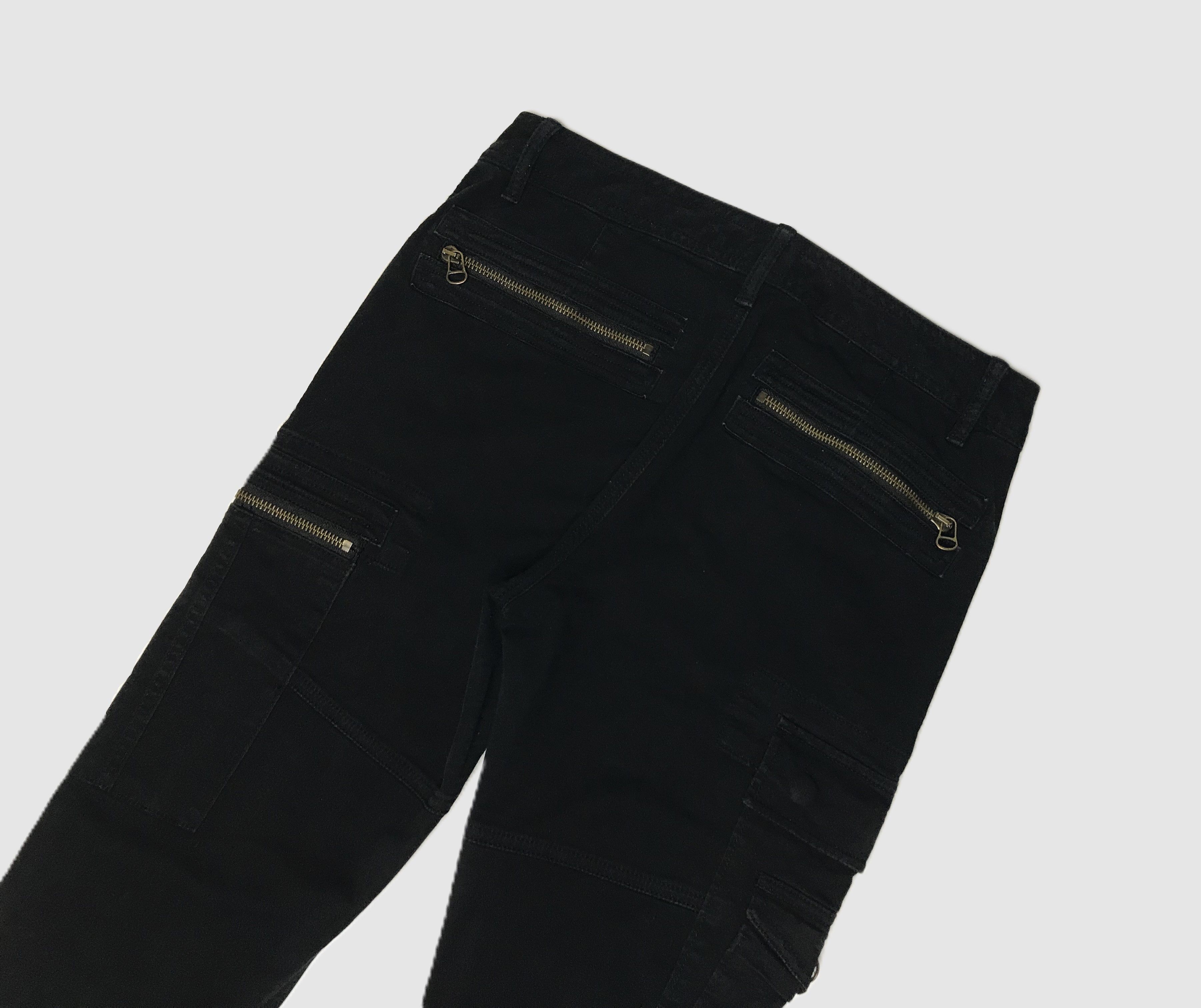 Polo Ralph Lauren Polo Ralph Lauren Womens Zipper Cargo Pants Black Skinny Size 28" / US 6 / IT 42 - 5 Thumbnail