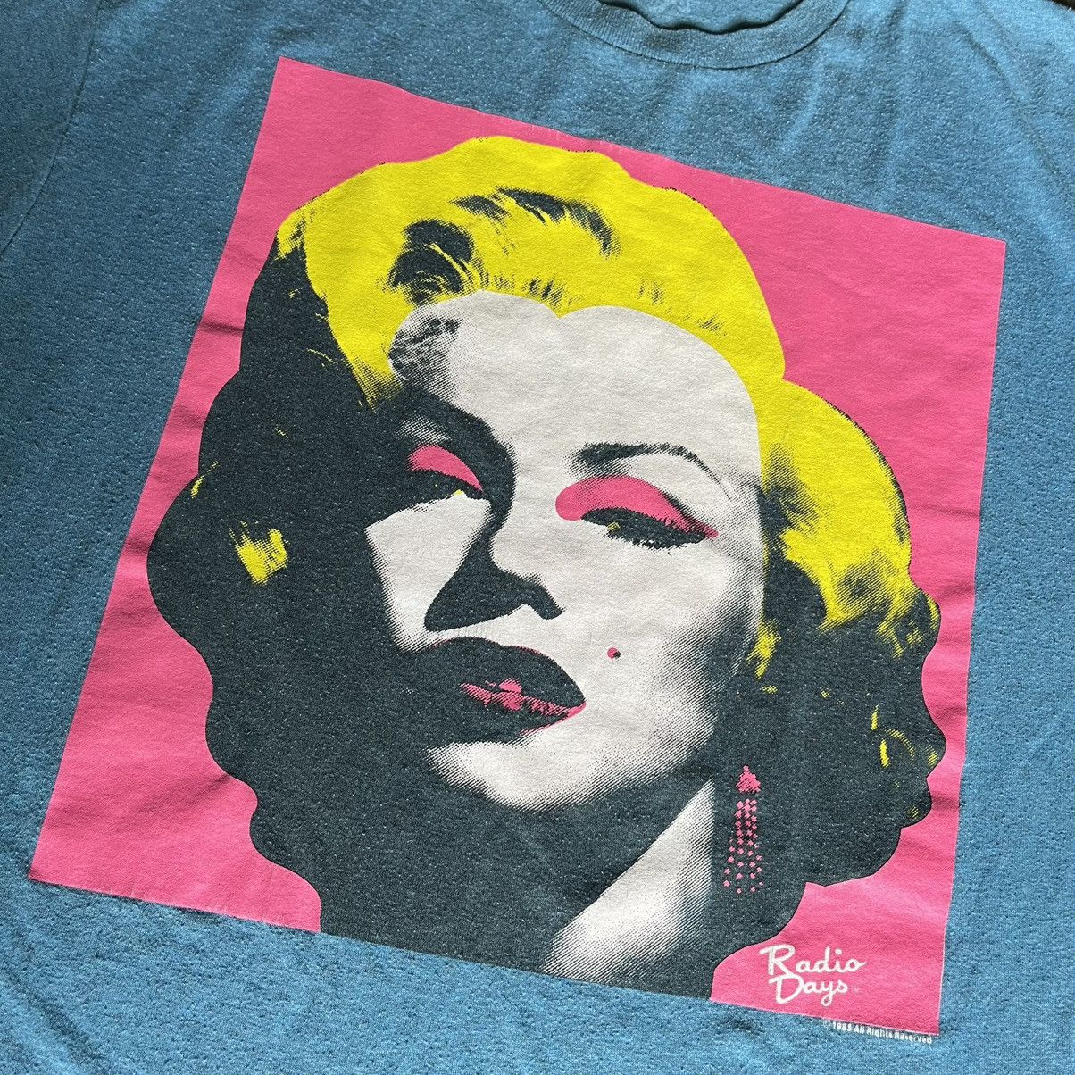Andy Warhol Vintage Radio Days Andy Warhol Marilyn Monroe Graphic Tee Size US L / EU 52-54 / 3 - 3 Thumbnail