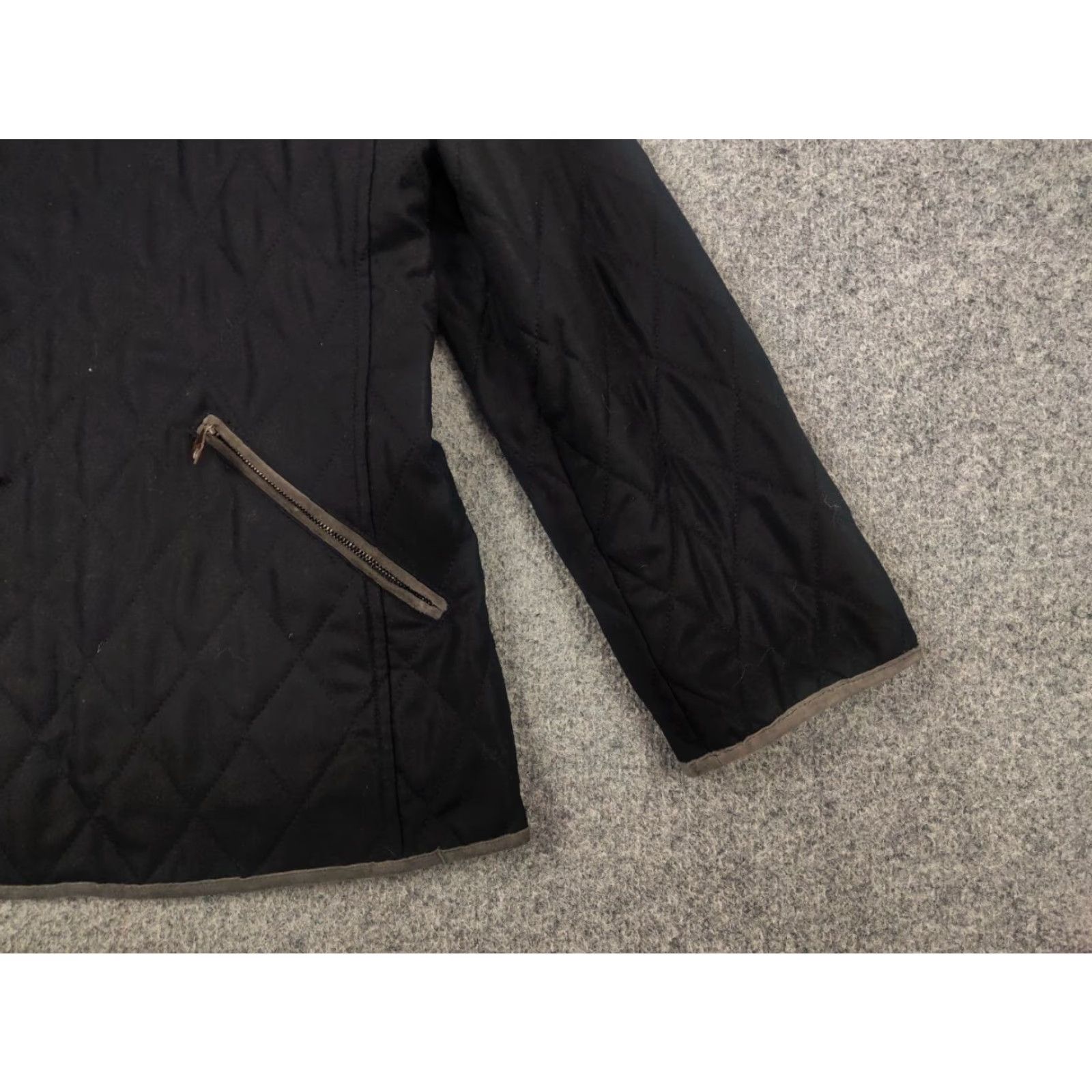 Colombo Colombo Italy Design Jacket Womens Black Double Cashmere Zip Luxury Quilted All Seasons Winter 66 cm L Size L / US 10 / IT 46 - 6 Thumbnail