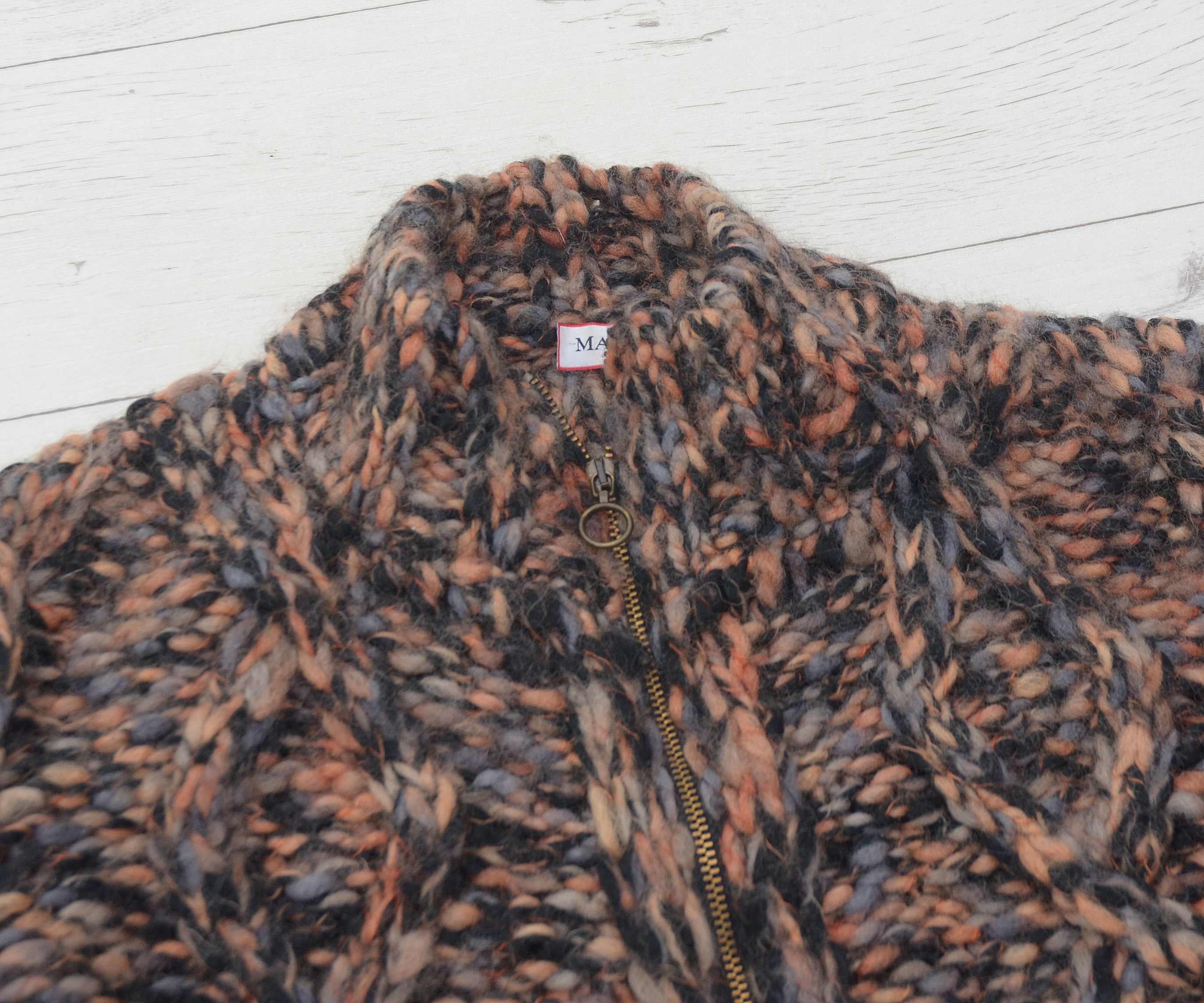 Japanese Brand × MAX&Co. × Vintage Vintage MAX & Co Classic Wool Full Zip Sweater Knit Y2K Size L / US 10 / IT 46 - 4 Thumbnail