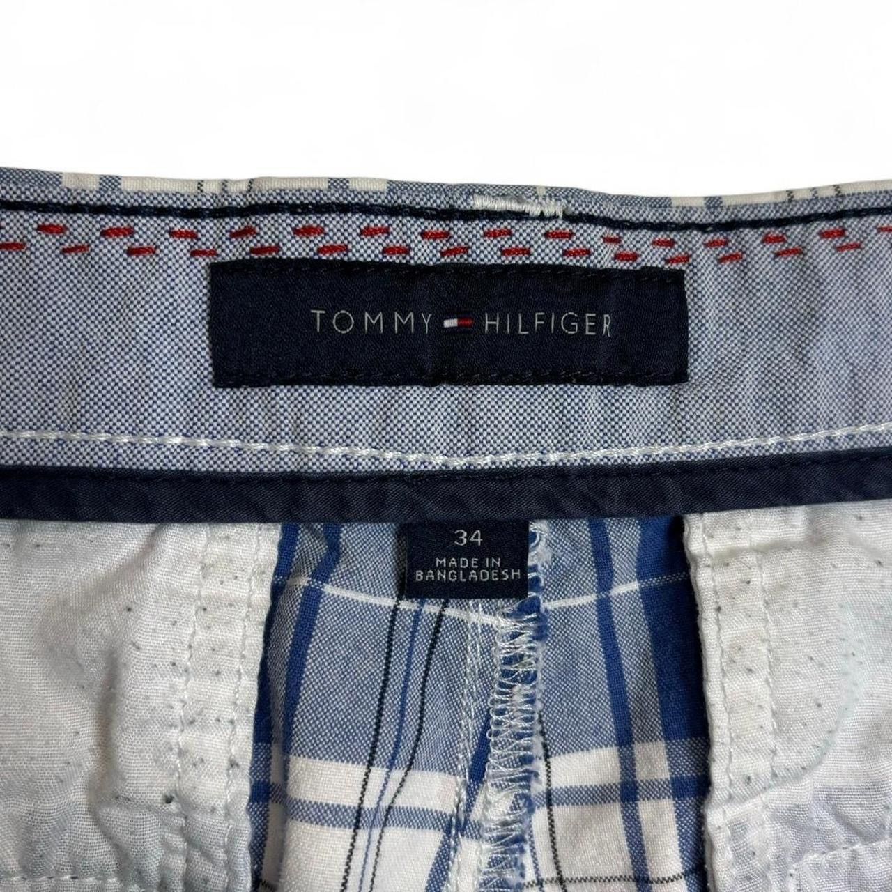 Tommy Hilfiger × Vintage Vintage Style Tommy Hilfiger Plaid Blue Shorts Size US 35 - 5 Thumbnail
