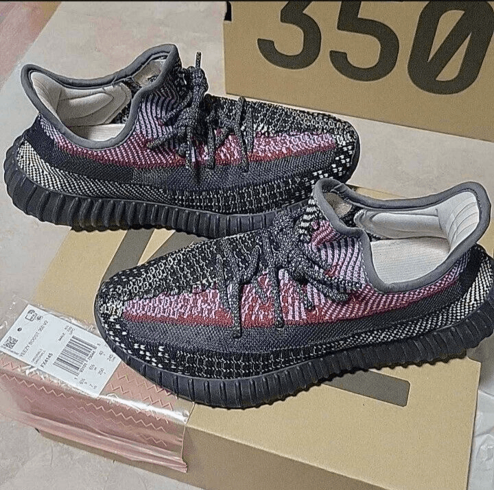 image of Yeezy Season Adidas Yeezy Boost 350 V2 Yecheil Reflective Size 7- Fx4145 Shoes in Black Reflective