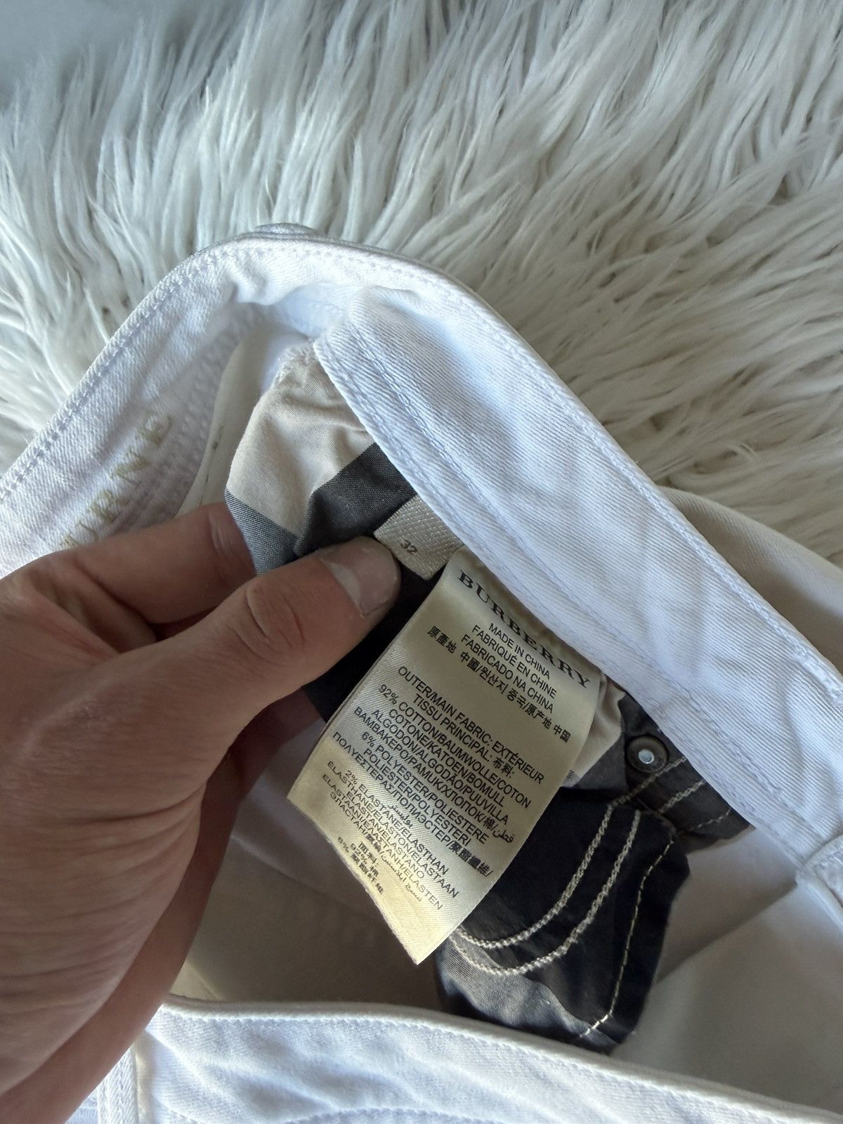 Burberry Burberry Brit White Slim Jeans / Archive Y2K Style / Size 32 Size US 32 / EU 48 - 7 Thumbnail