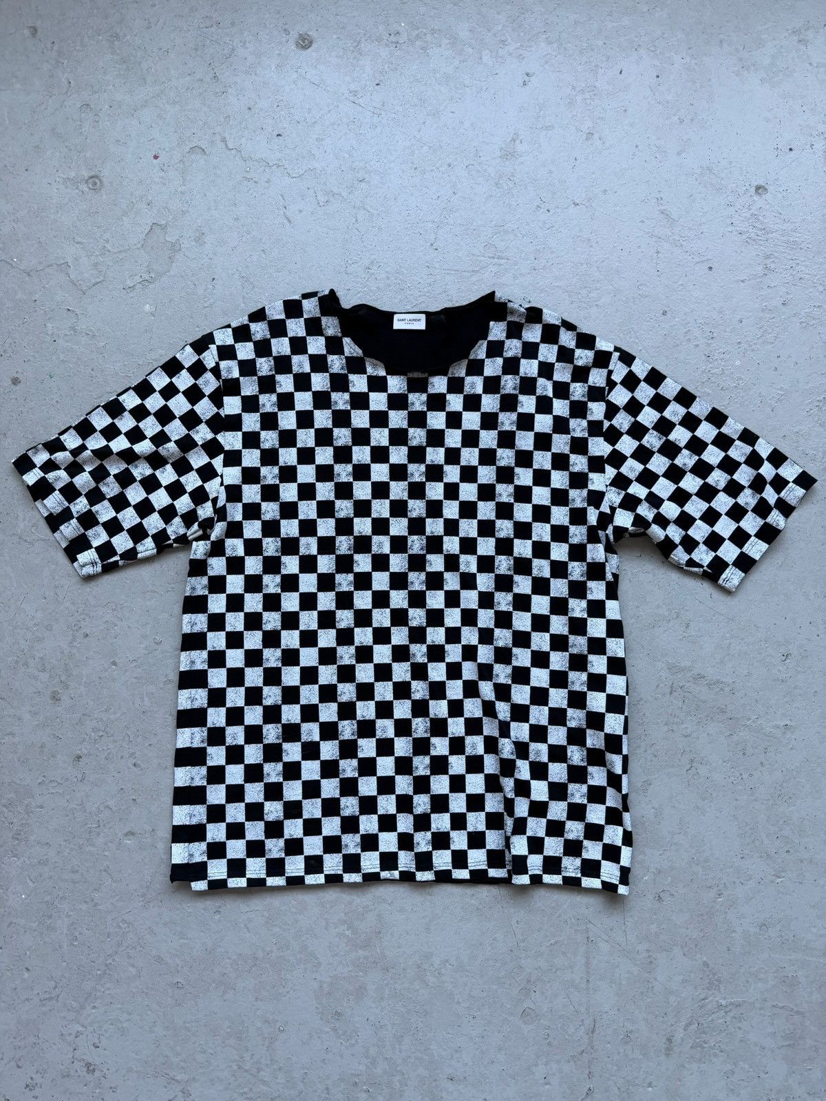 Saint Laurent Paris Saint Laurent Paris 2021 Checkerboard Shirt Size US S / EU 44-46 / 1 - 1 Thumbnail