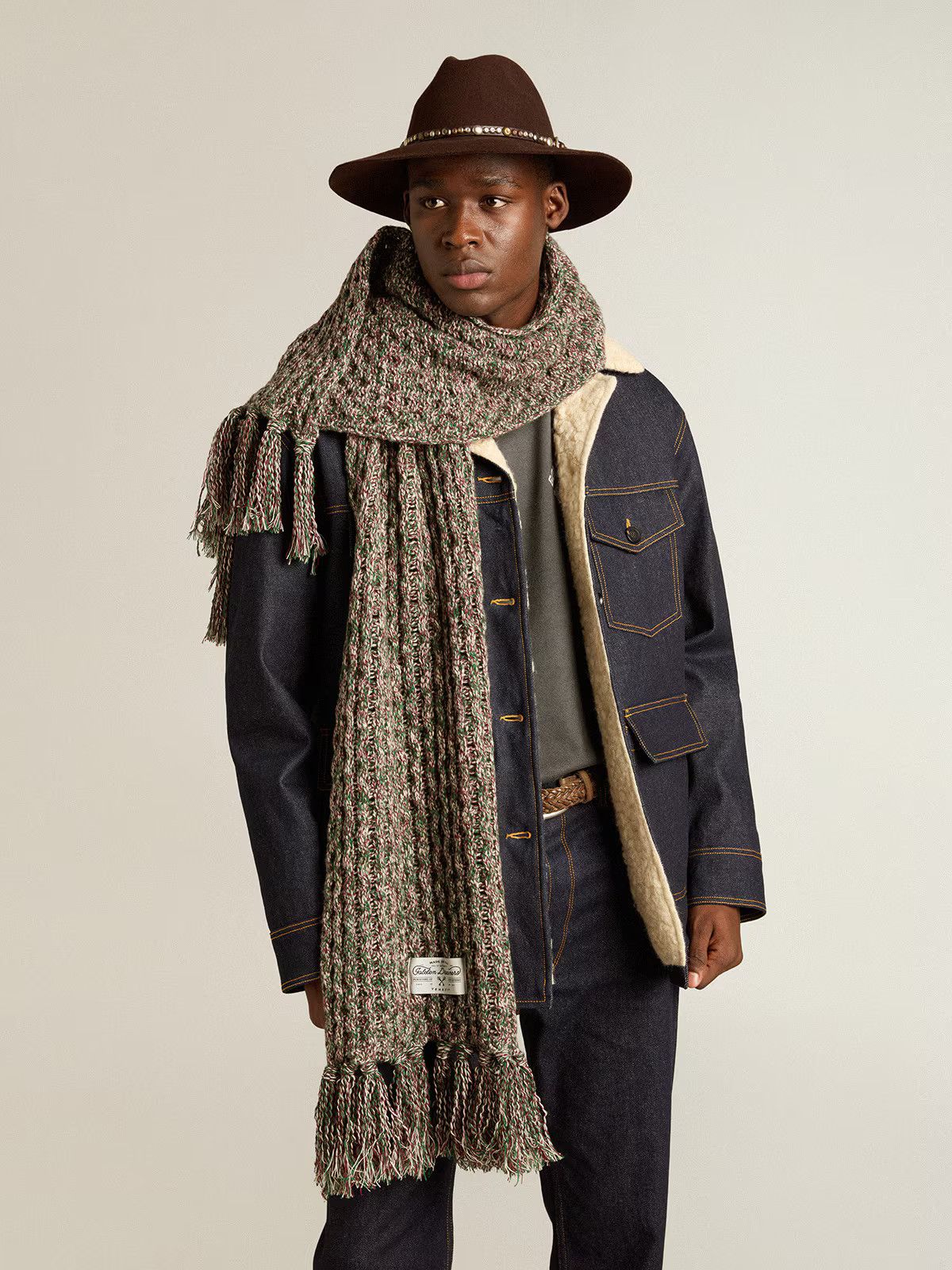 Golden Goose o1s22i1n0824 Size: OS / Wool Scarf in Multicolor Size ONE SIZE - 2 Thumbnail