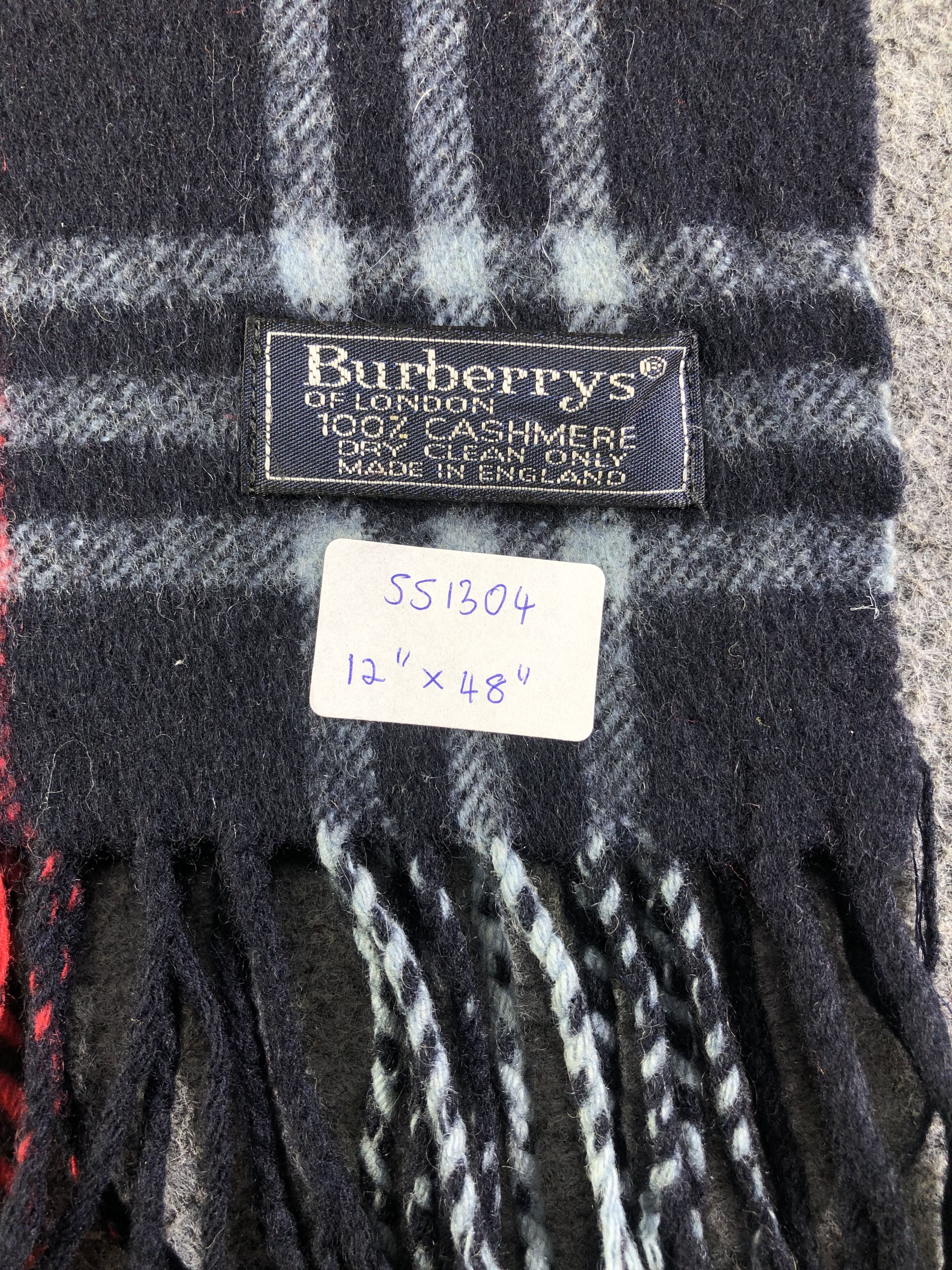 Burberry Burberrys Cashmere Scarf / Muffler / Neckwear SS1304 Size ONE SIZE - 4 Thumbnail
