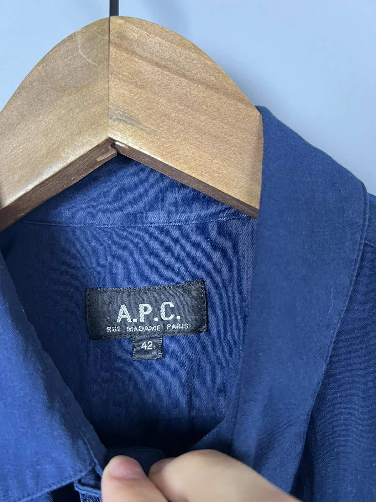 A.P.C. A.P.C. Paris vintage button up cotton linen shirt Size M / US 6-8 / IT 42-44 - 4 Thumbnail