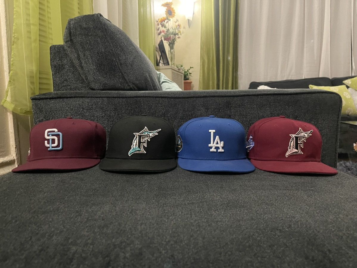 MLB × Vintage MLB fitted hats 7 3/4 Size ONE SIZE - 2 Thumbnail