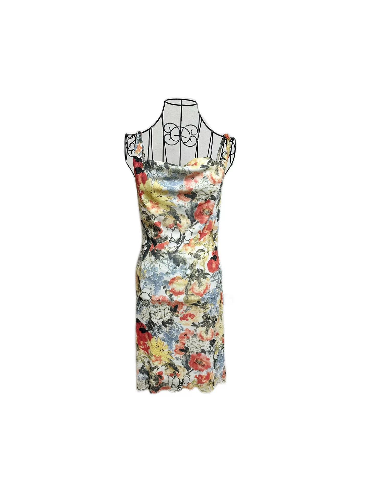 Vivienne Tam Vivienne Tam Chinese Ink Floral Slip Dress Size M / US 6-8 / IT 42-44 - 1 Thumbnail