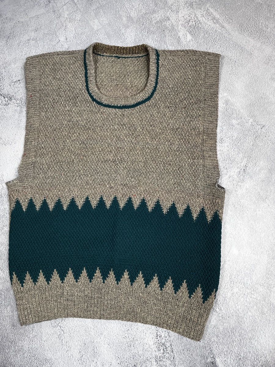 Vintage Vintage 90s Japanese knit vest streetwear size M Size US M / EU 48-50 / 2 - 2 Thumbnail