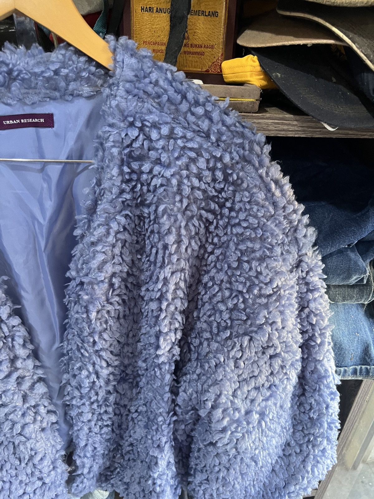 URBAN RESEARCH DOORS 🔥Urban Research Buttonless Light Sherpa Cardigan Size US XL / EU 56 / 4 - 7 Thumbnail