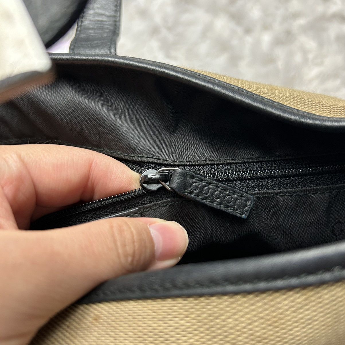 Gucci Gucci Jackie Brown nude black leather shoulderbag Size ONE SIZE - 9 Thumbnail