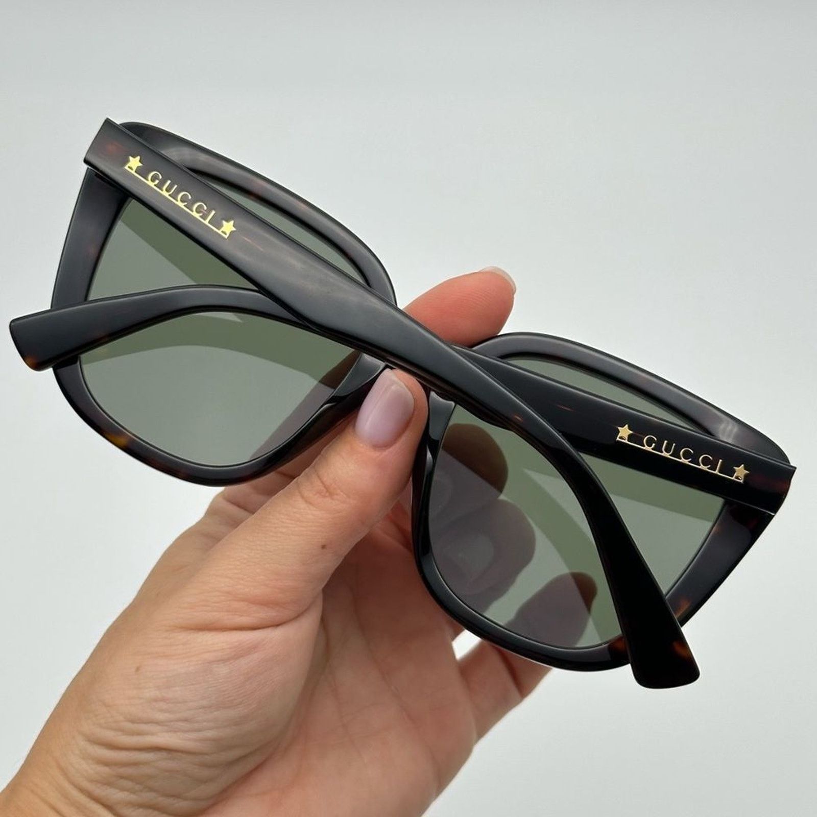Gucci BRAND NEW GUCCI GG1169S 003 Havana/Green Women Sunglasses Size ONE SIZE - 9 Thumbnail