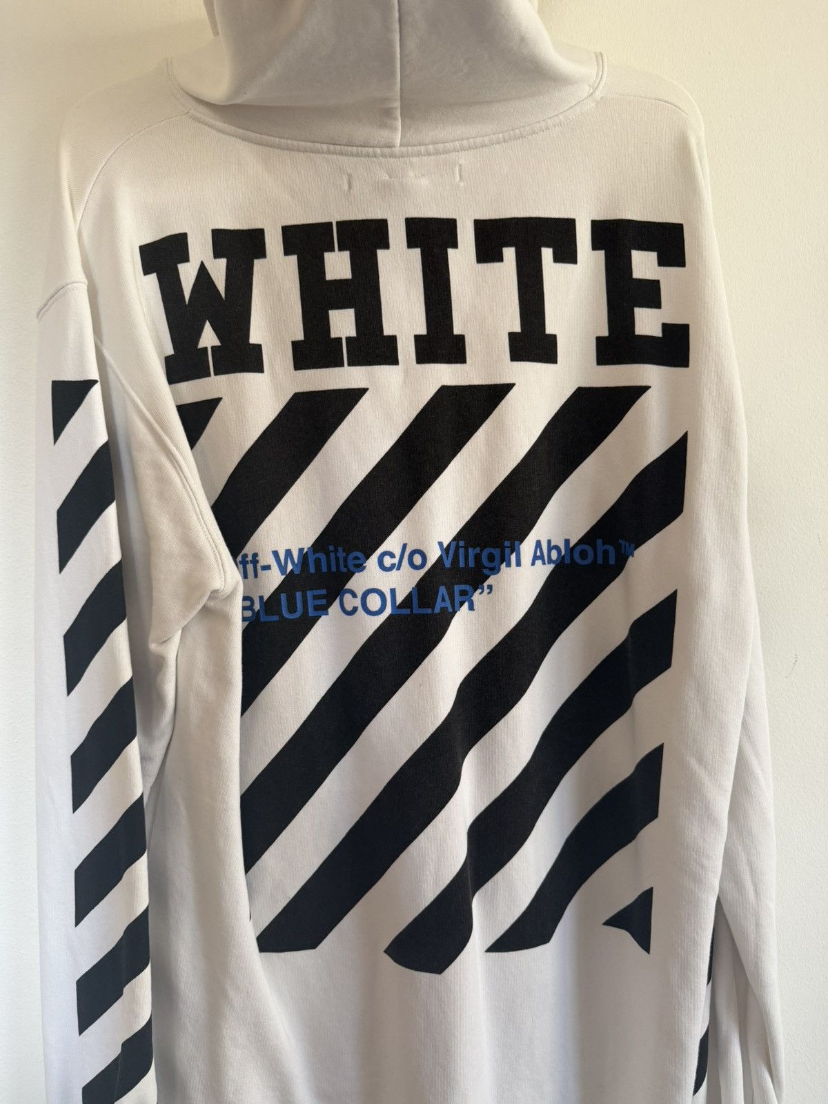 Off-White Off White “Blue Collar” Hoodie Size US L / EU 52-54 / 3 - 8 Thumbnail