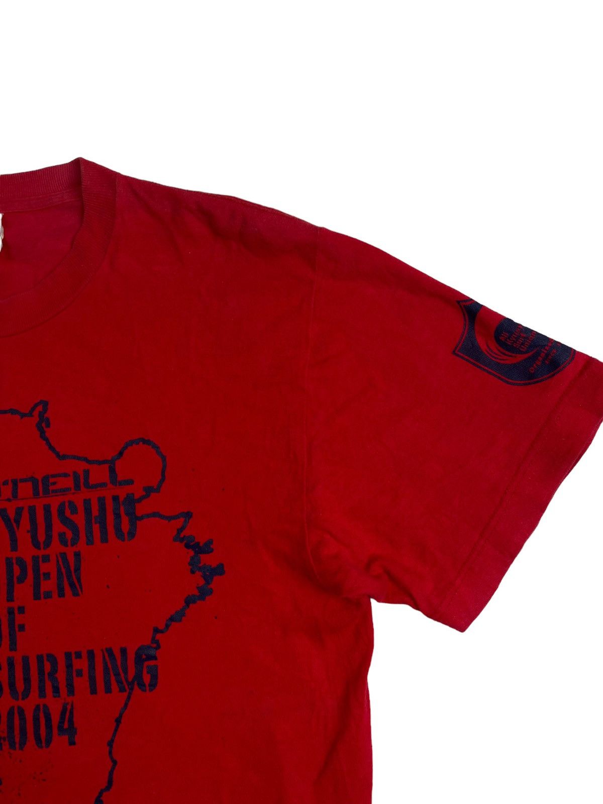 O'Neill × Vintage VINTAGE Oneill Prinstar t-shirt short sleeve M roundneck red Size US M / EU 48-50 / 2 - 6 Thumbnail