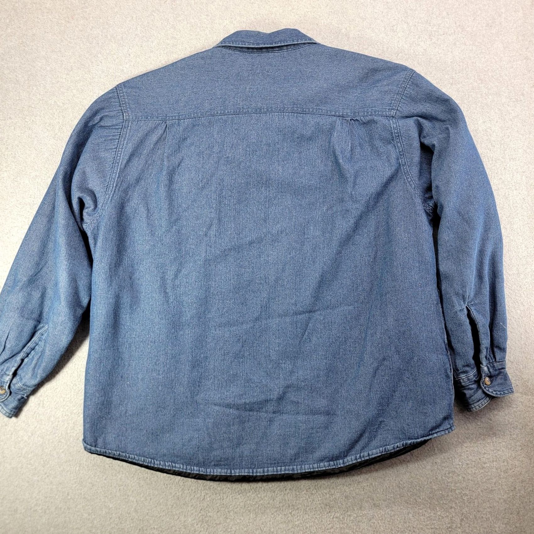 Wrangler Wrangler Denim Jacket Mens 2XL Blue Quilted Lined Button Front Western Workwear Jacket Size US XXL / EU 58 / 5 - 6 Thumbnail