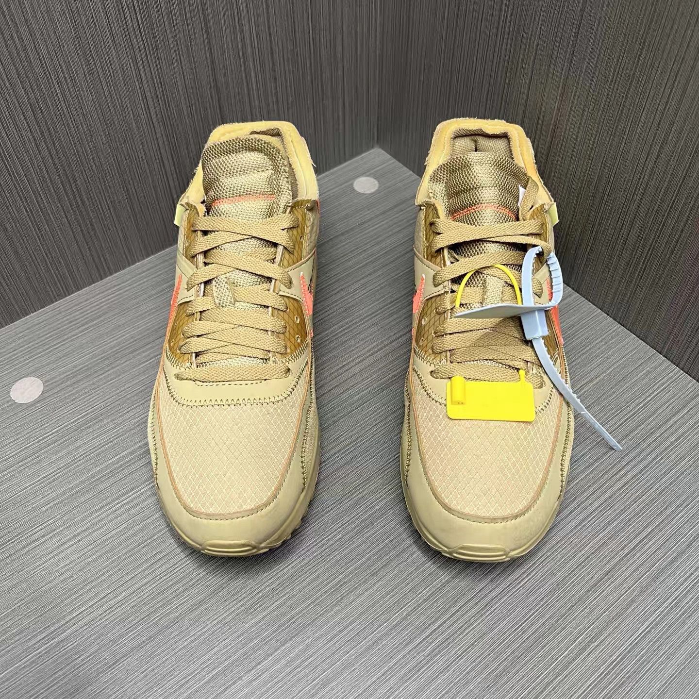 Nike OFF-WHITE × Nike Air Max 90 Desert Ore Sneakers K15 Size US 9 / EU 42 - 2 Thumbnail
