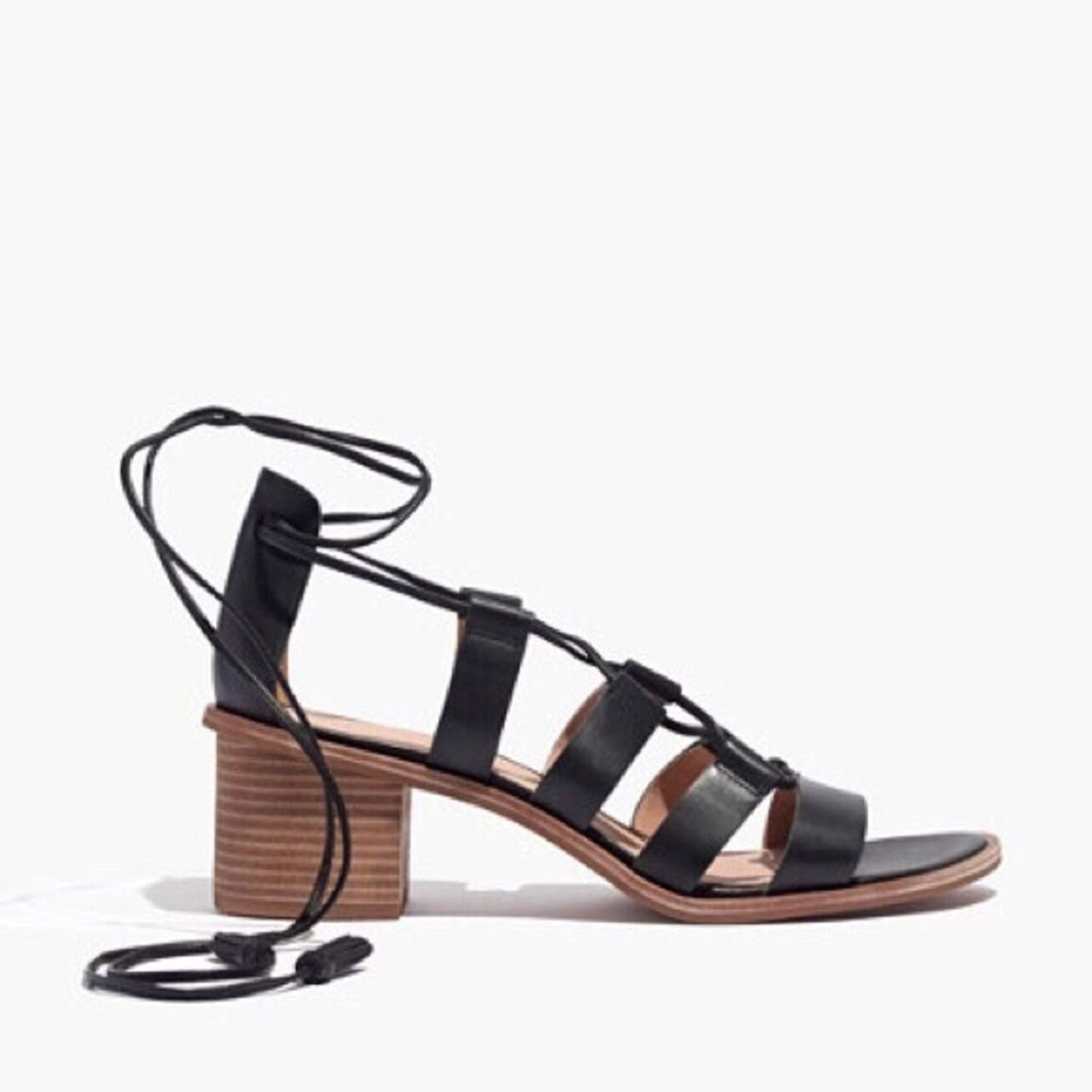 Madewell Madewell Daniela block heel lace up sandal Size US 6 / IT 36 - 2 Thumbnail